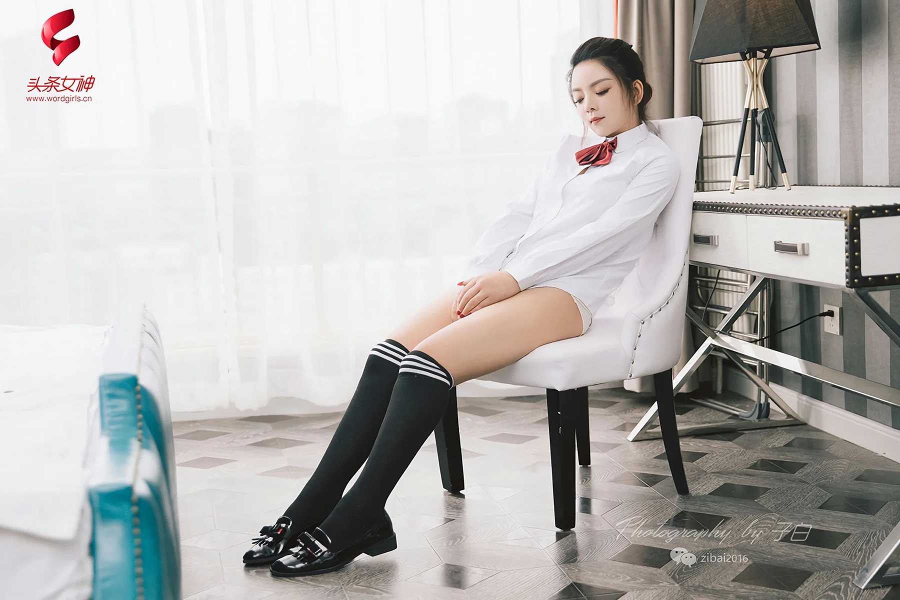 Goddes 头条女神 No.750 雨墨 校园制服 - 4