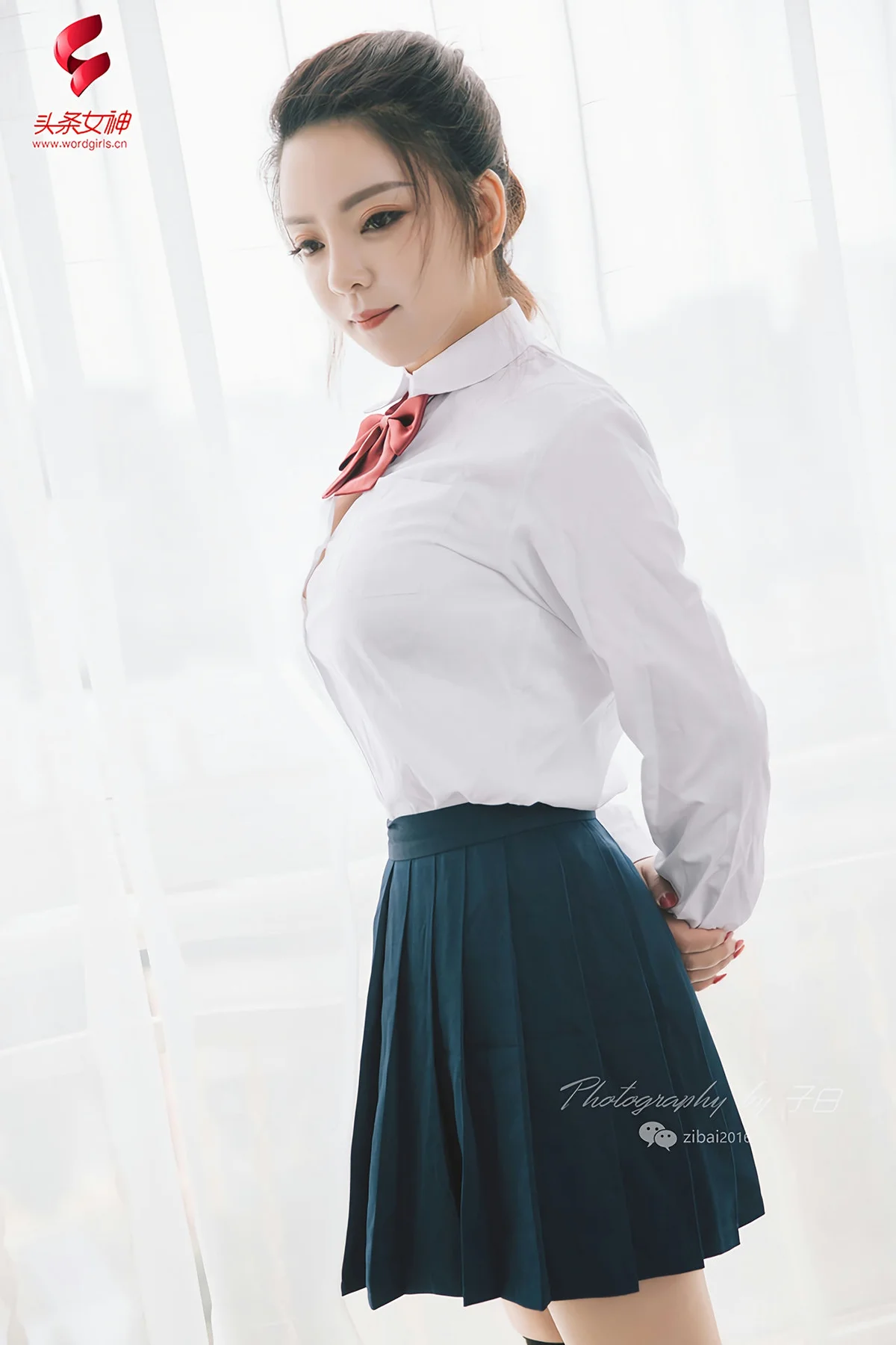 Goddes 头条女神 No.750 雨墨 校园制服 - 5