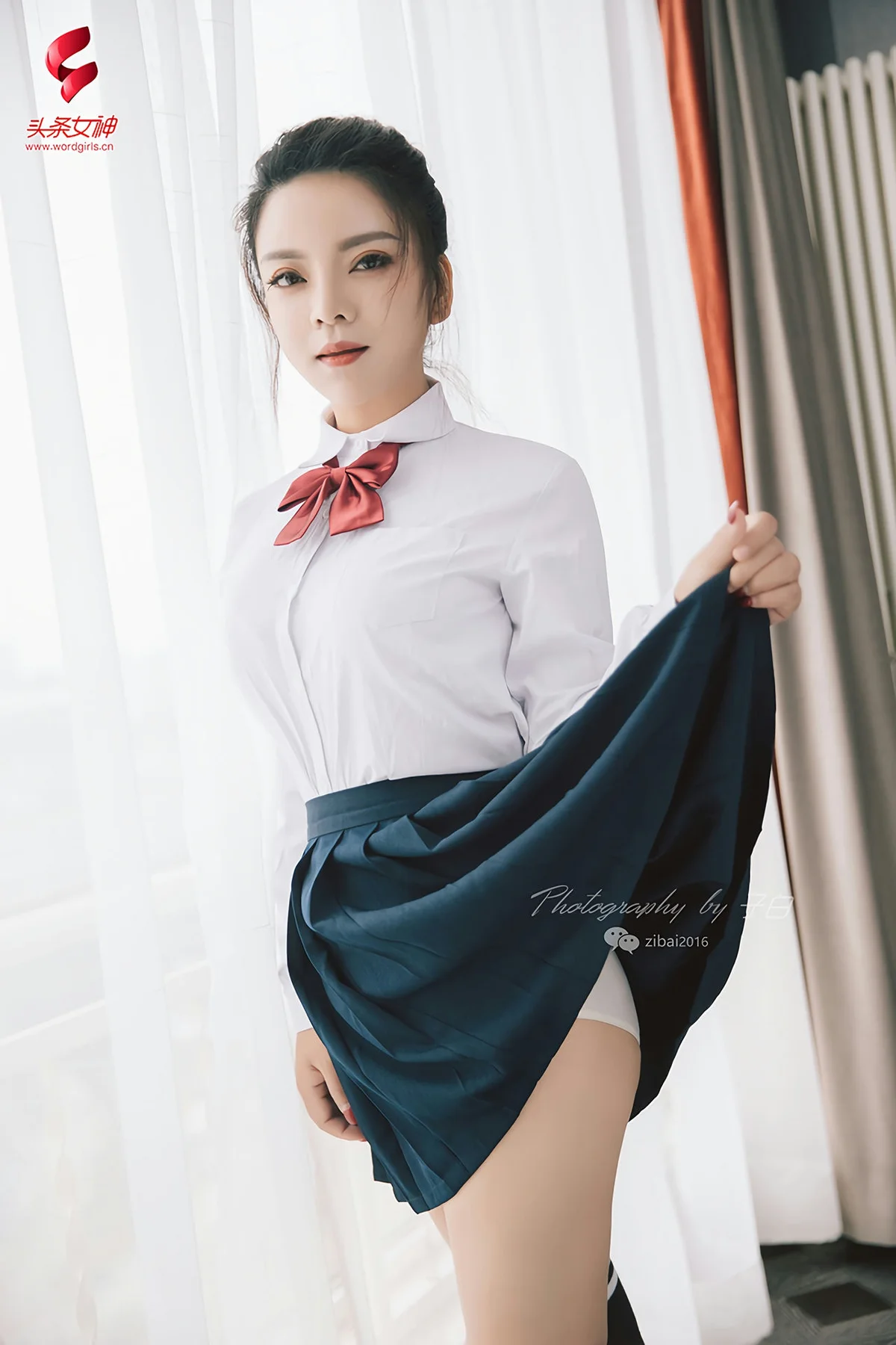 Goddes 头条女神 No.750 雨墨 校园制服 - 8
