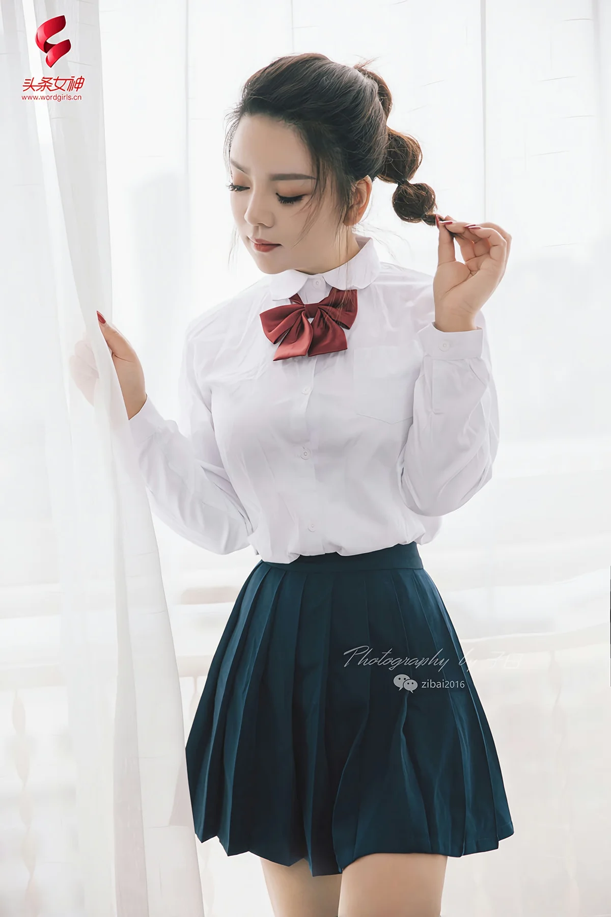 Goddes 头条女神 No.750 雨墨 校园制服 - 2