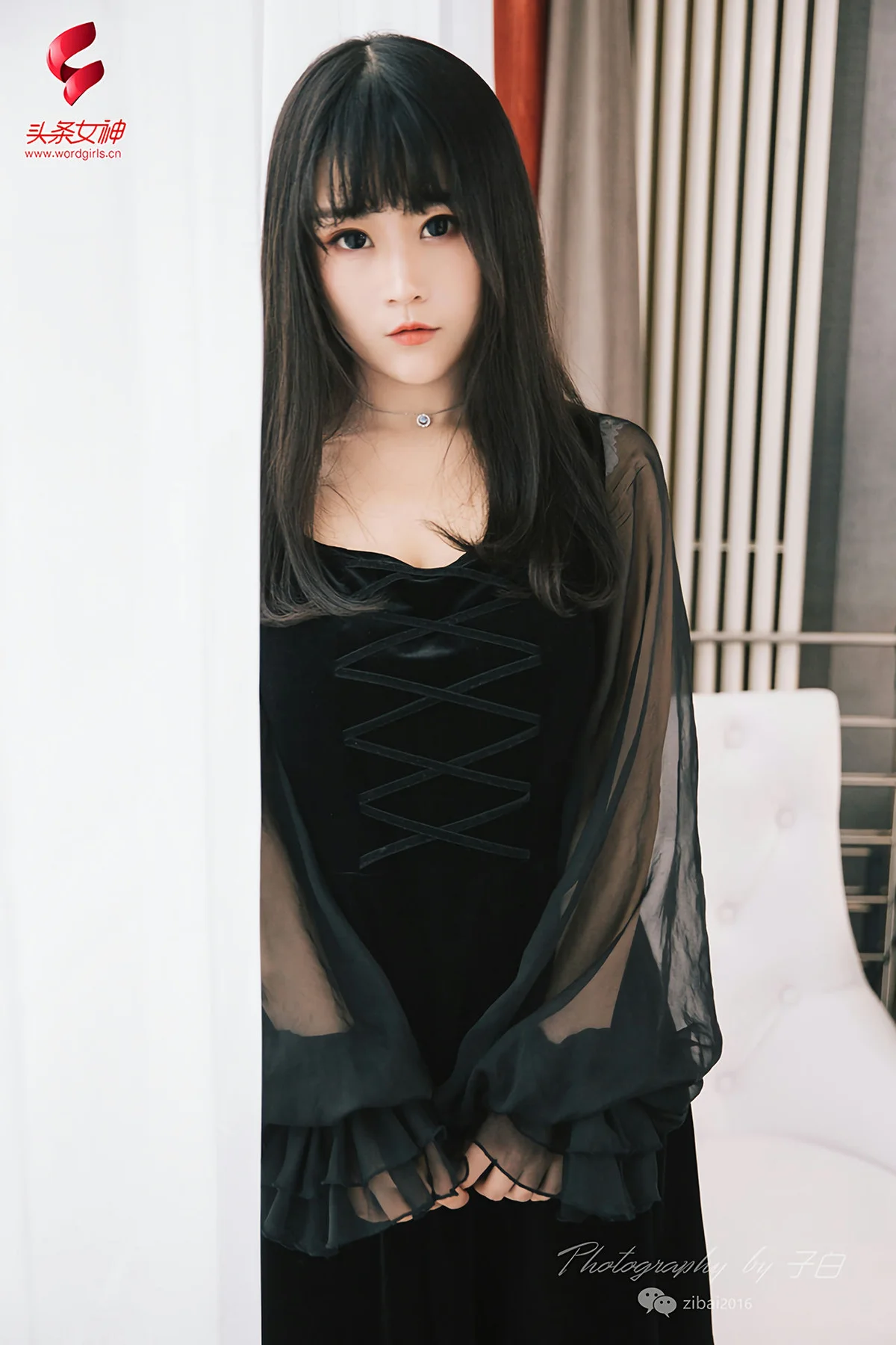 Goddes 头条女神 No.754 糖糖9P 黑与白的纯净女孩 - 3