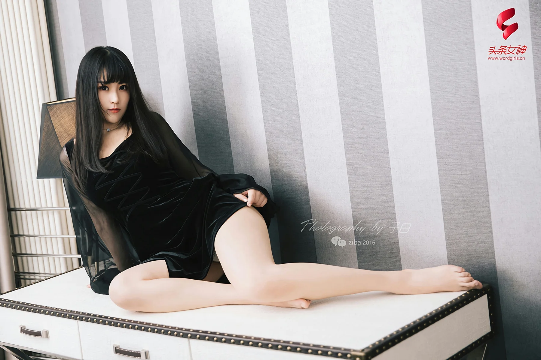 Goddes 头条女神 No.754 糖糖9P 黑与白的纯净女孩 - 4