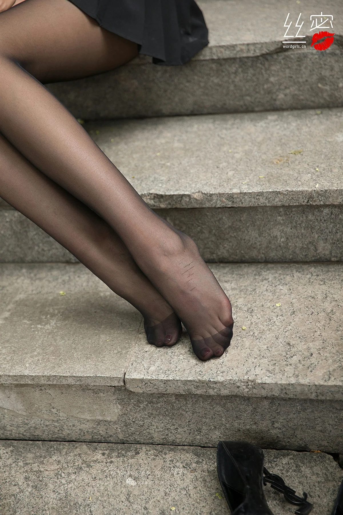 Goddes 头条女神 No.759 莎伦 胡同里的黑丝小妞马尾少女 - 4