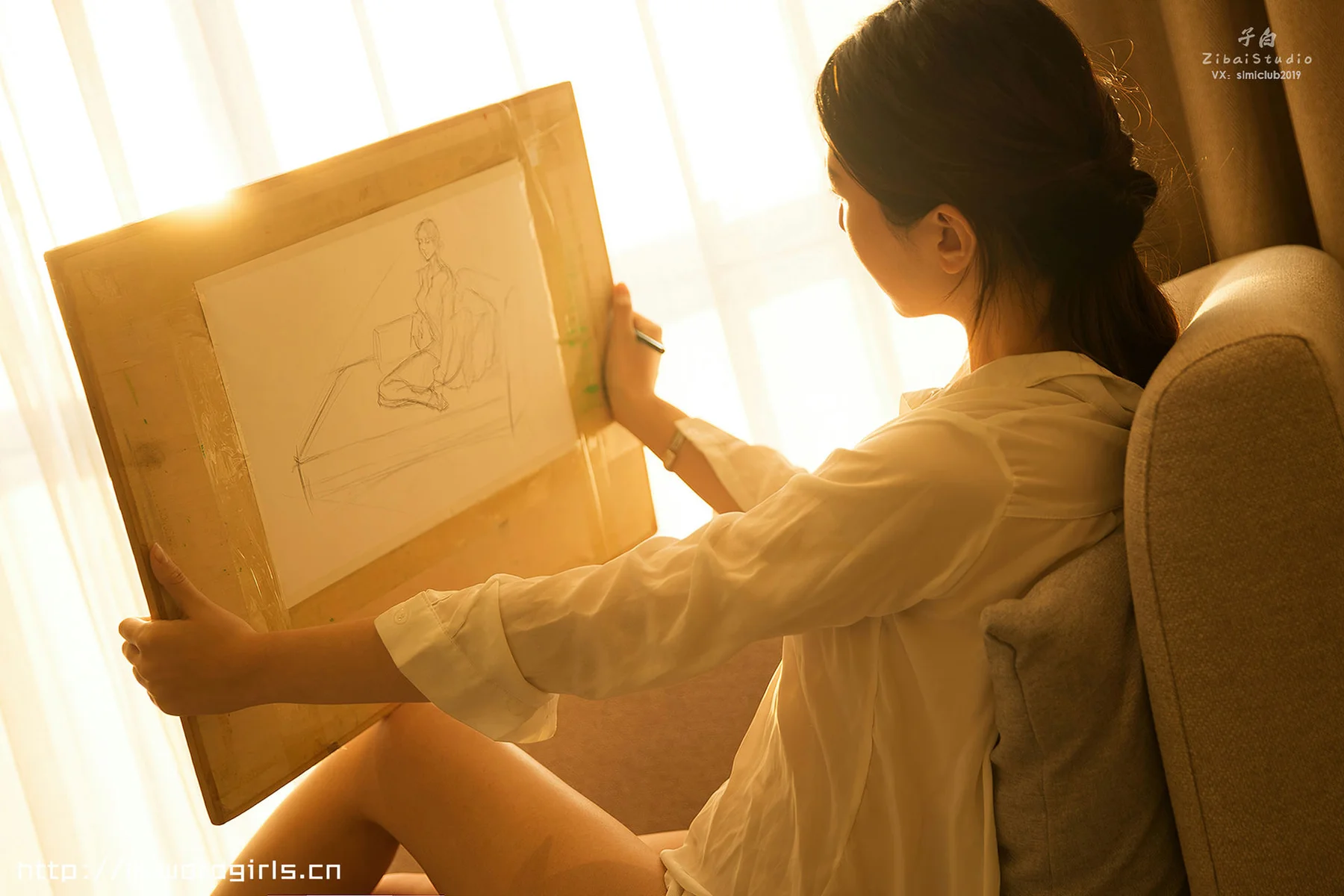 Goddes 头条女神 No.0910 hellen夕阳下的自画像 - 4