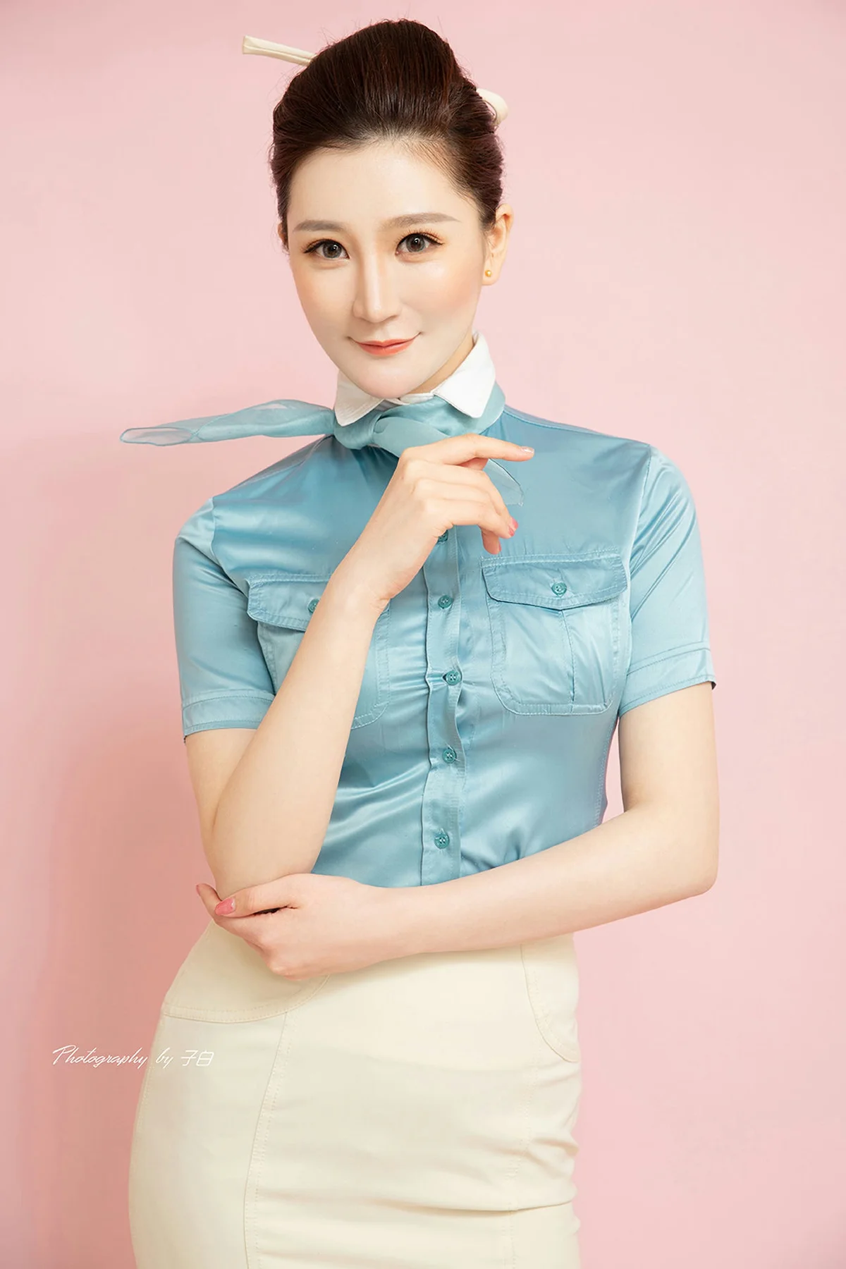 Goddes 头条女神  No.S004 COS大韩航空空姐 - 4