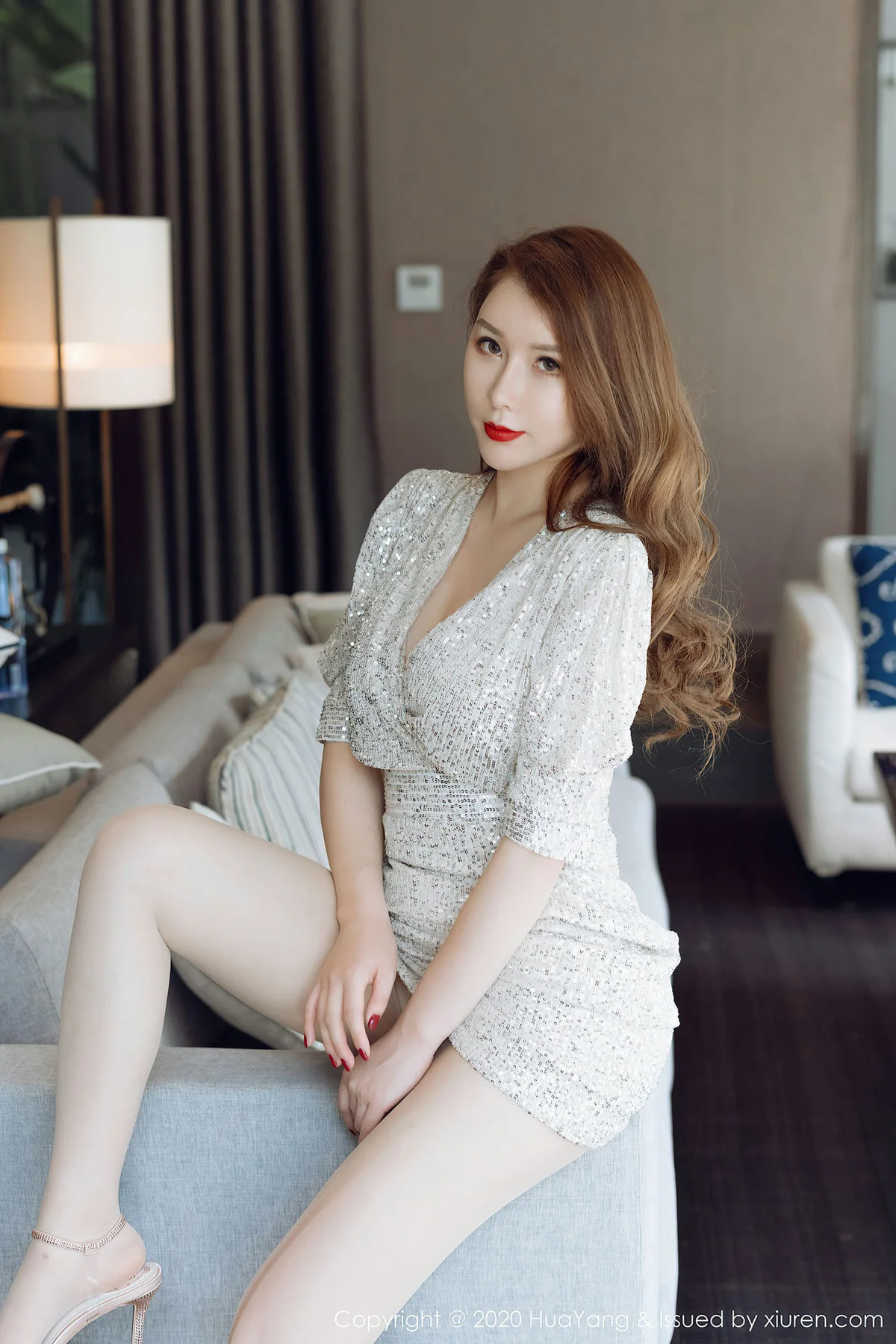 HuaYang 花漾show Vol.283 丰腴身姿 尤妮丝 典雅礼裙 - 7