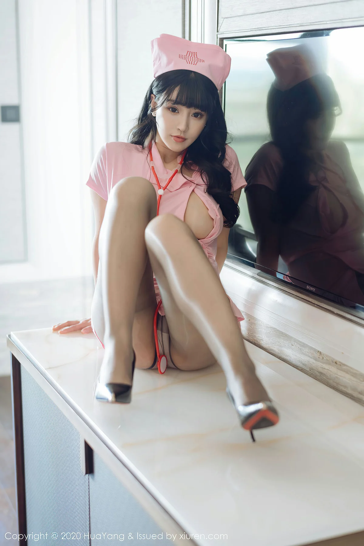 HuaYang 花漾show Vol.302 诱惑护士 朱可儿 童颜巨乳 - 4