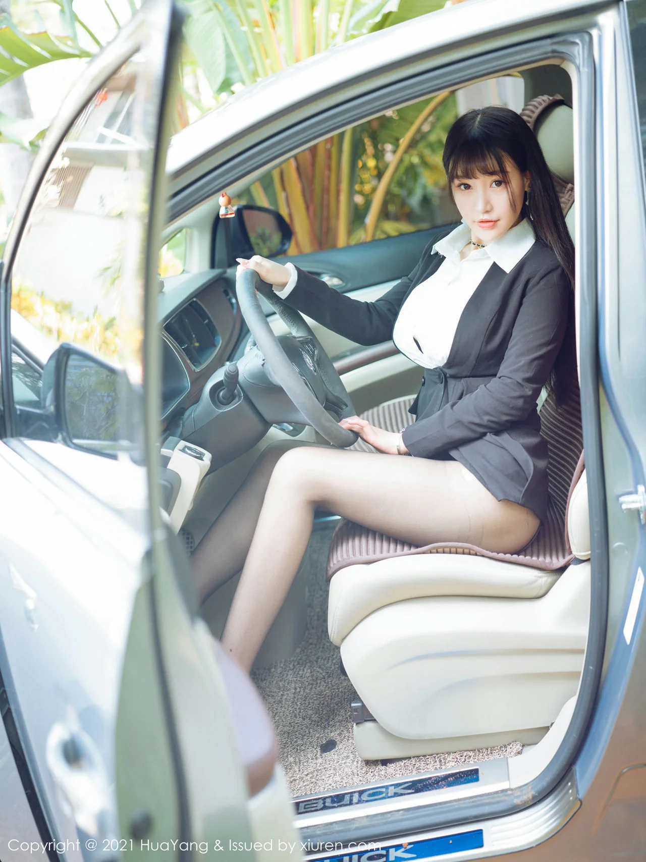 HuaYang 花漾show Vol.383 老司机朱可儿车拍主题 朱可儿Flower 三... - 6