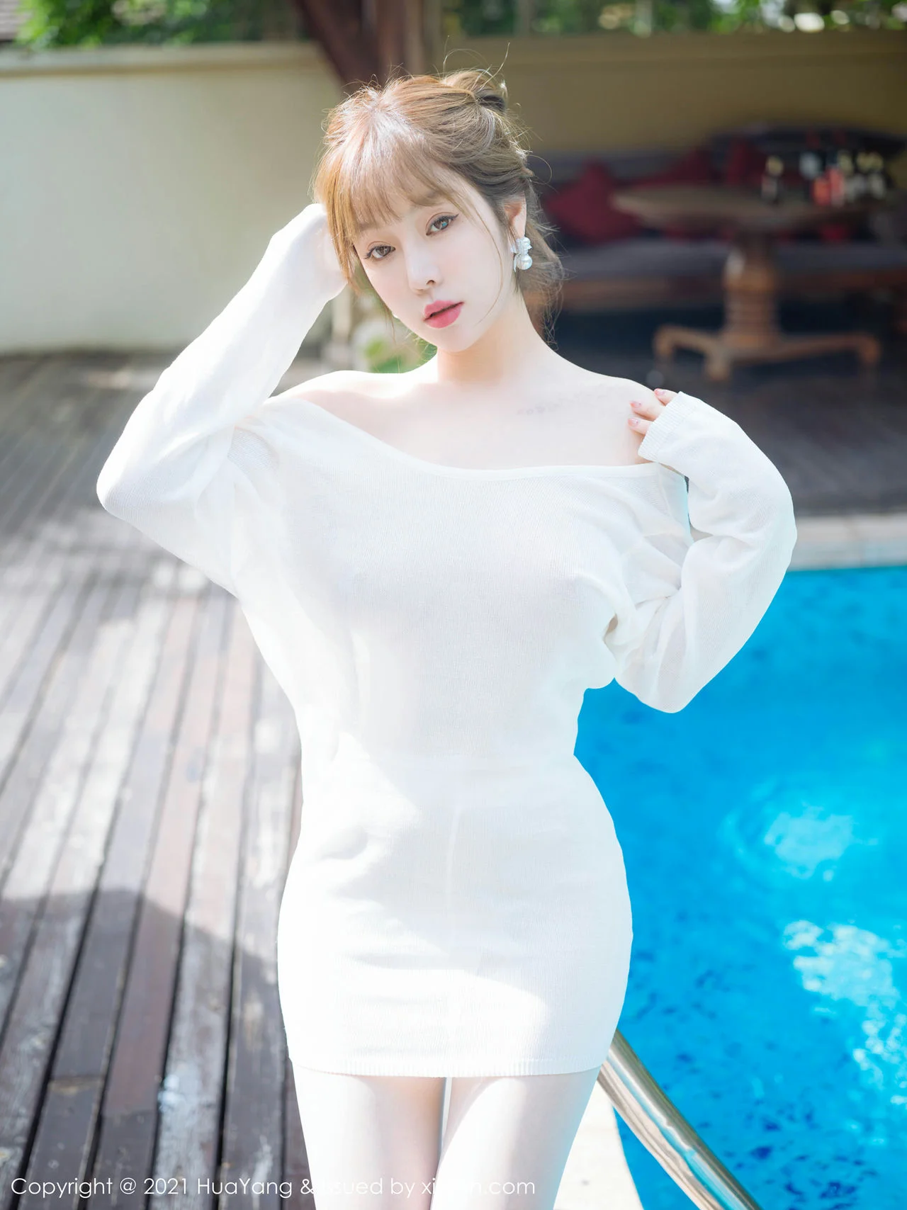 HuaYang 花漾show Vol.429 透视毛衣 王雨纯 西双版纳旅拍33 - 4