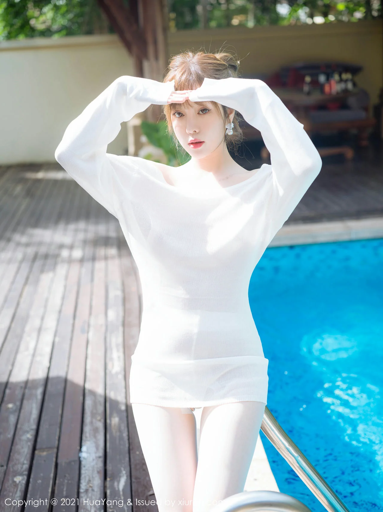 HuaYang 花漾show Vol.429 透视毛衣 王雨纯 西双版纳旅拍33 - 6