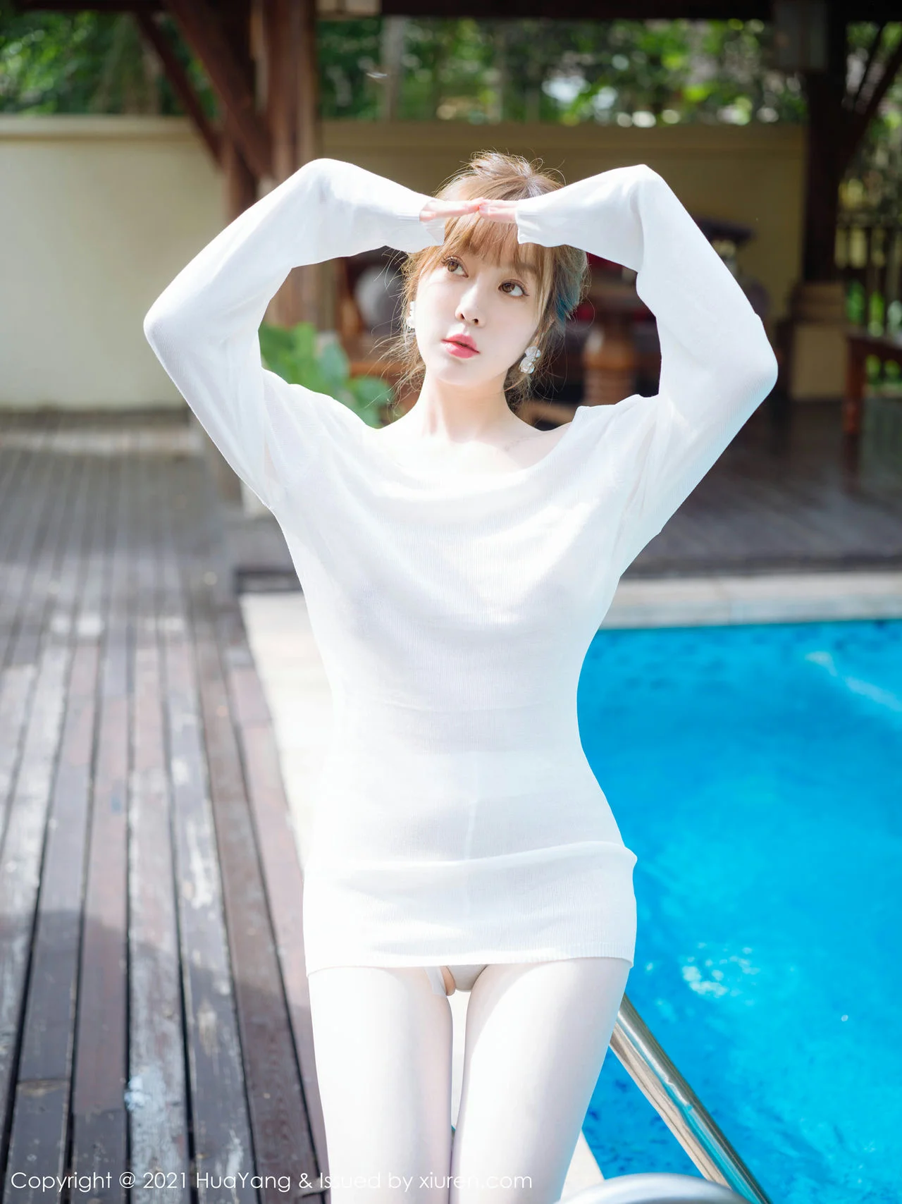 HuaYang 花漾show Vol.429 透视毛衣 王雨纯 西双版纳旅拍33 - 8