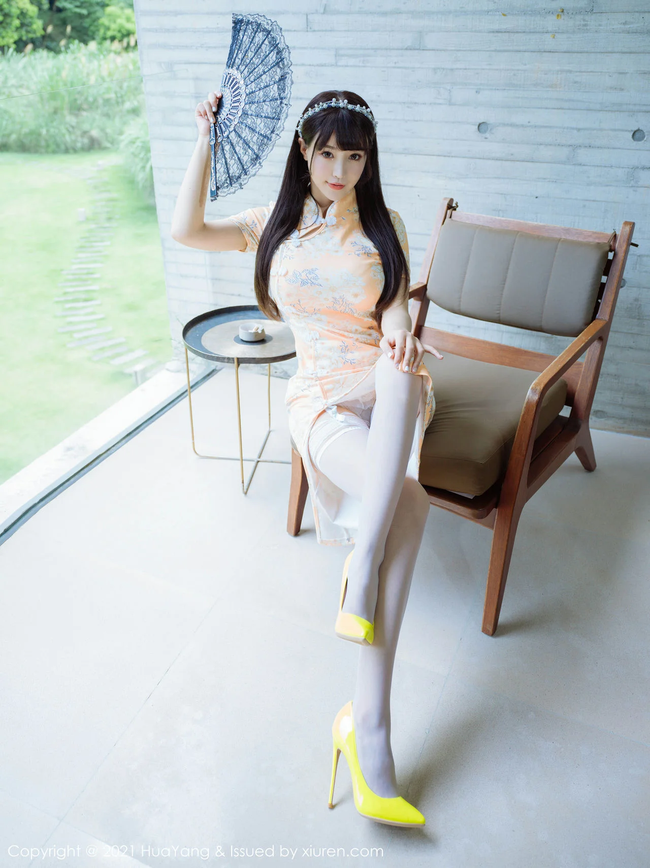 HuaYang 花漾show Vol.436 典雅旗袍 朱可儿Flower 桂林旅拍11 - 3