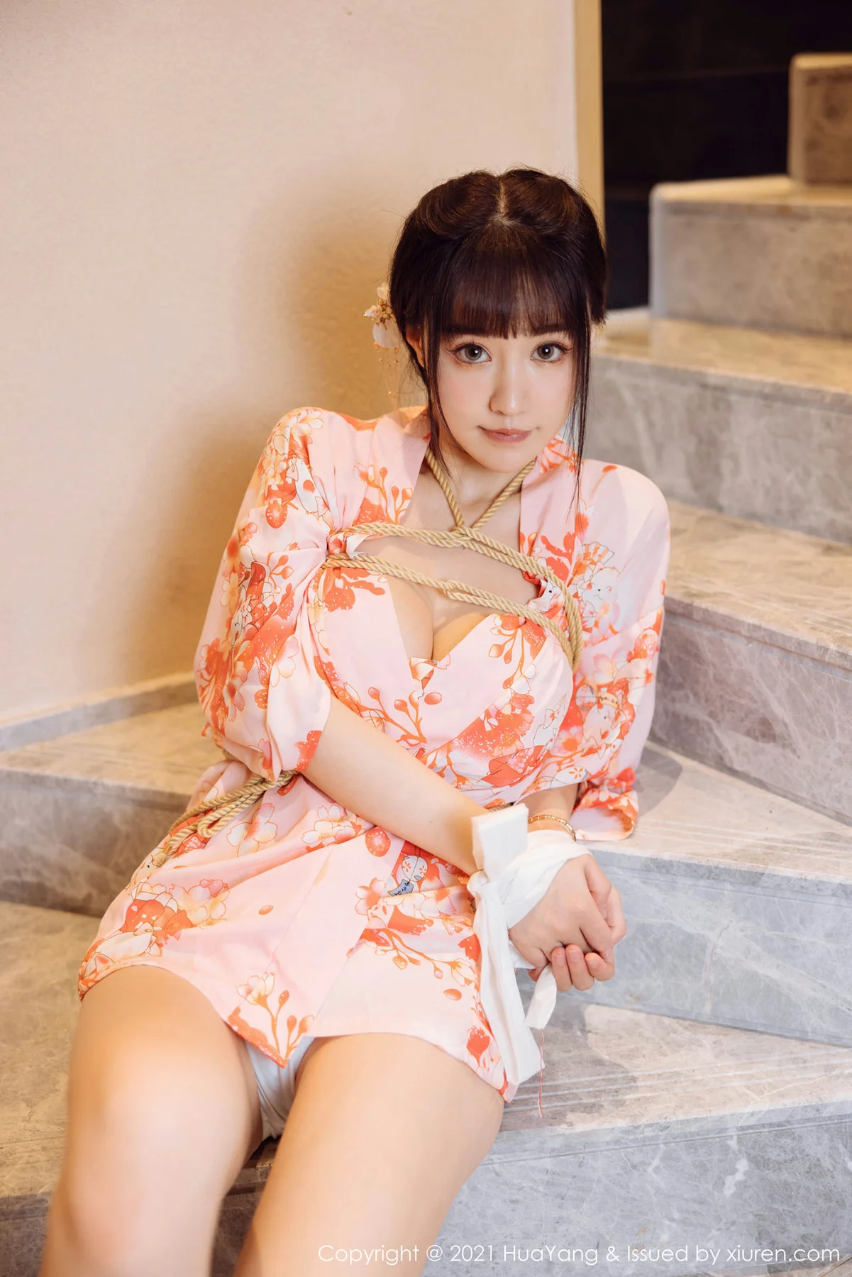 HuaYang 花漾show Vol.463 温泉和服捆绑 朱可儿Flower 成都旅拍33 - 6