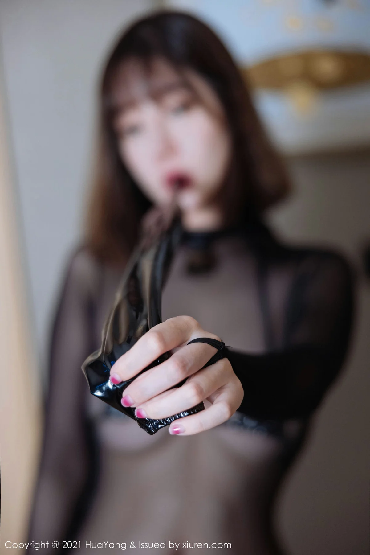 HuaYang 花漾show Vol.467 三点式皮衣连体黑丝 王雨纯 成都旅拍111 - 7