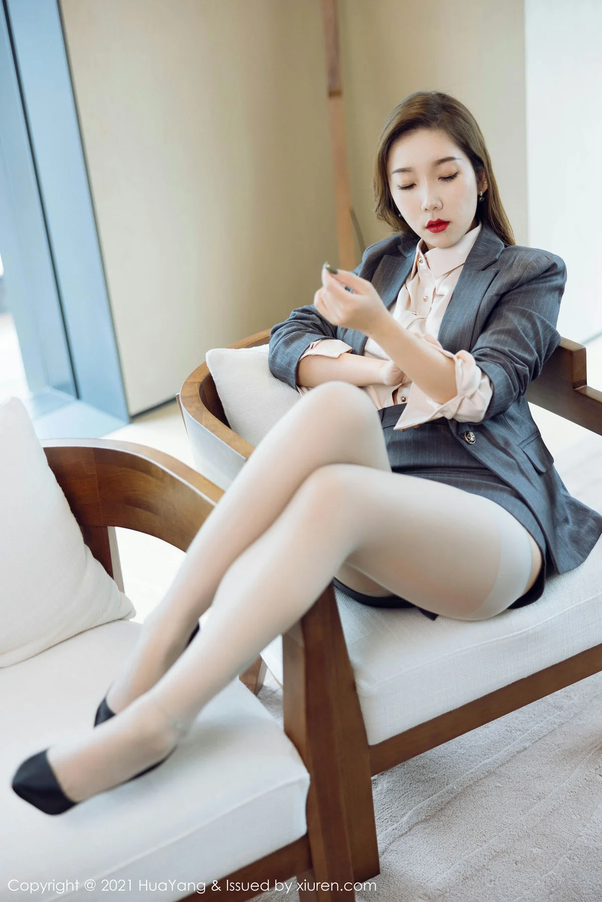 HuaYang 花漾show Vol.470 内衣丝袜 艾静香 成都旅拍 - 10