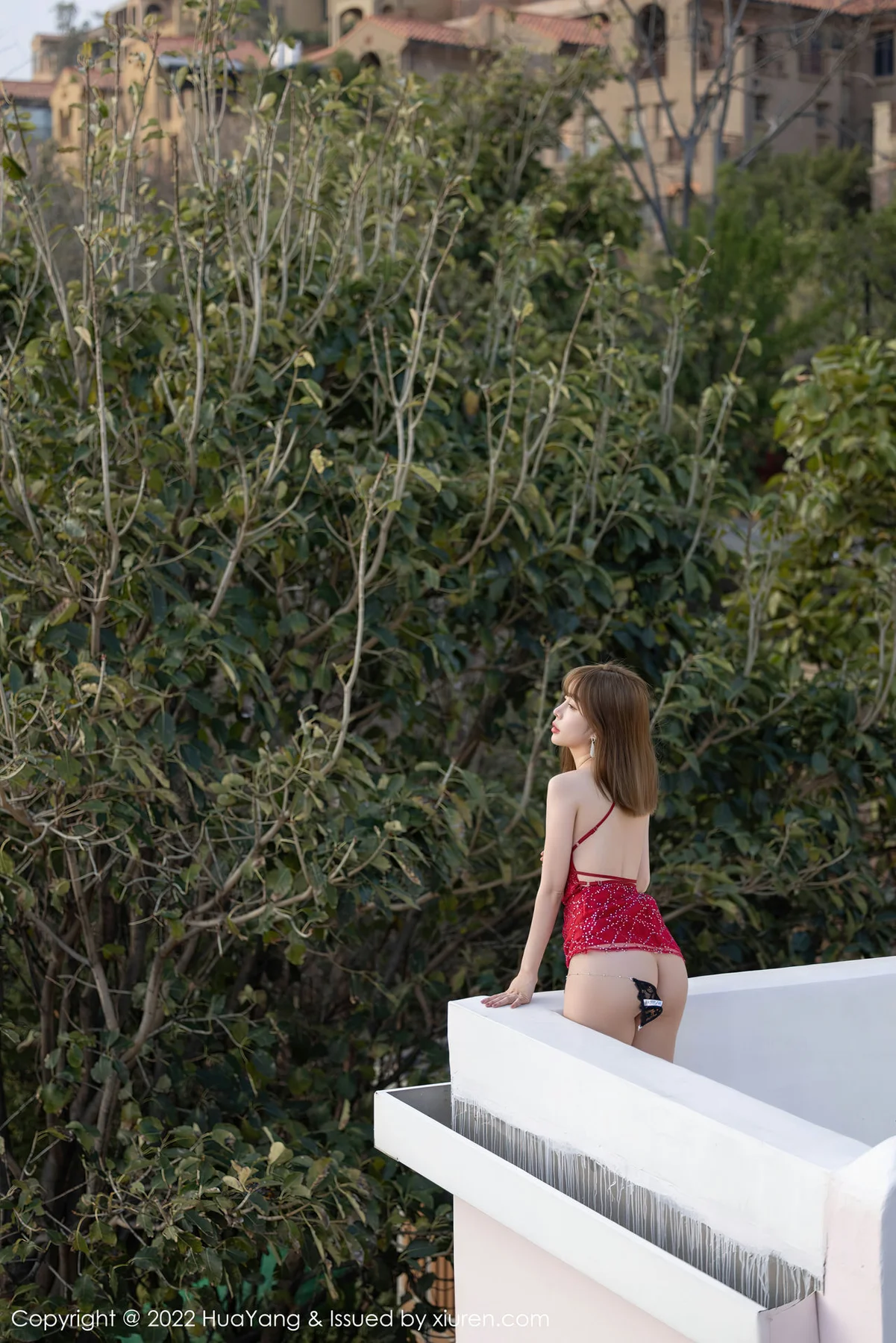 HuaYang 花漾show Vol.506 王雨纯 红色吊带短裙大理旅拍1 - 5