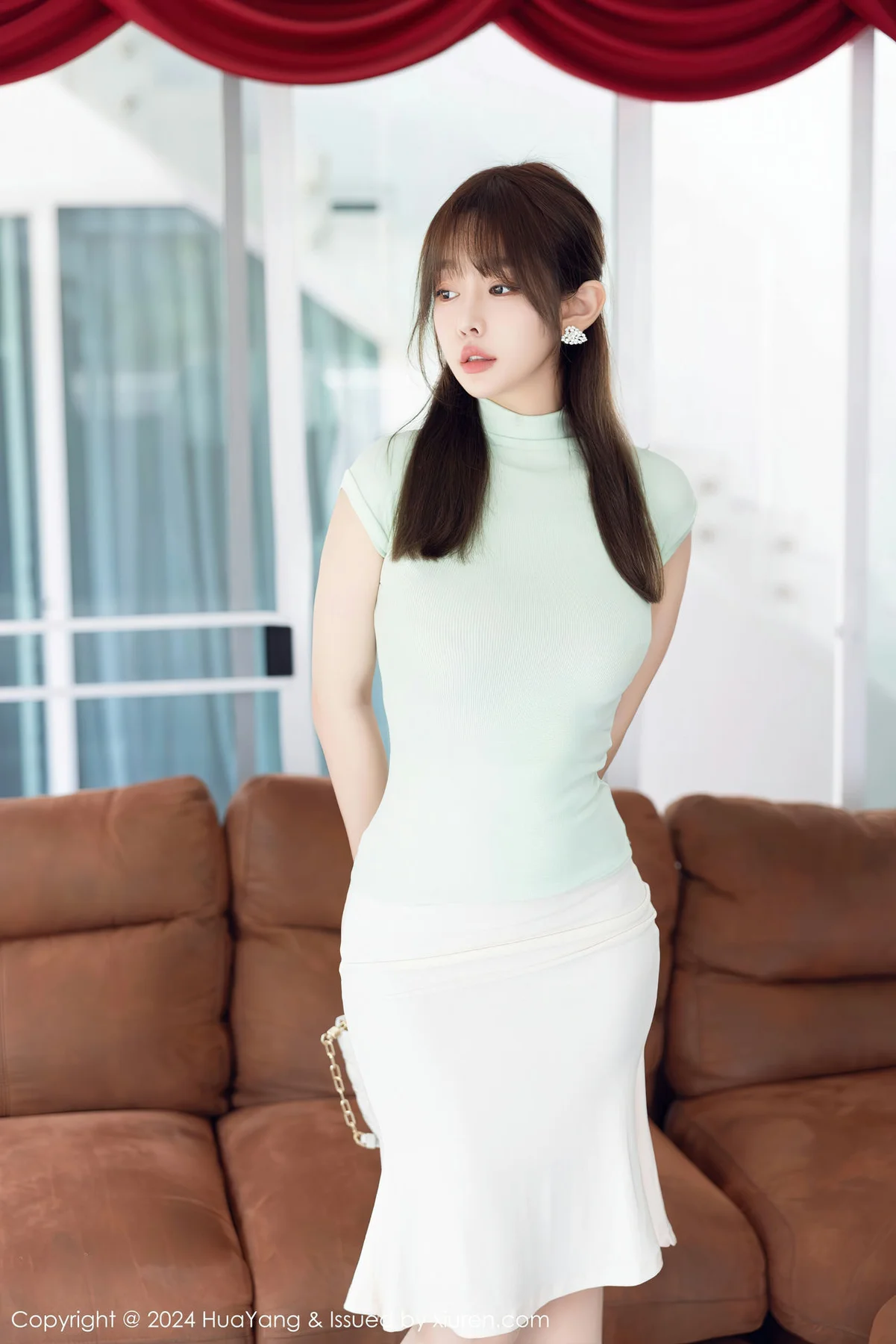 HuaYang 花漾show Vol.565 王雨纯 粉色蕾丝内衣1 - 1