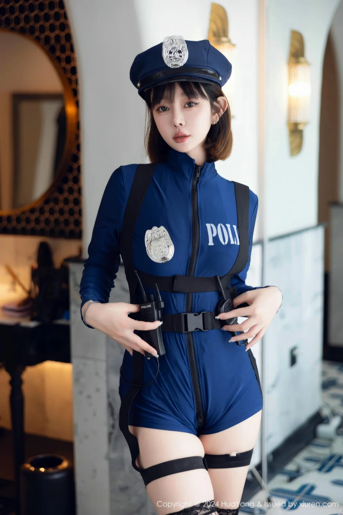 HuaYang 花漾show Vol.599 王雨纯 诱惑网袜玉体 - 1