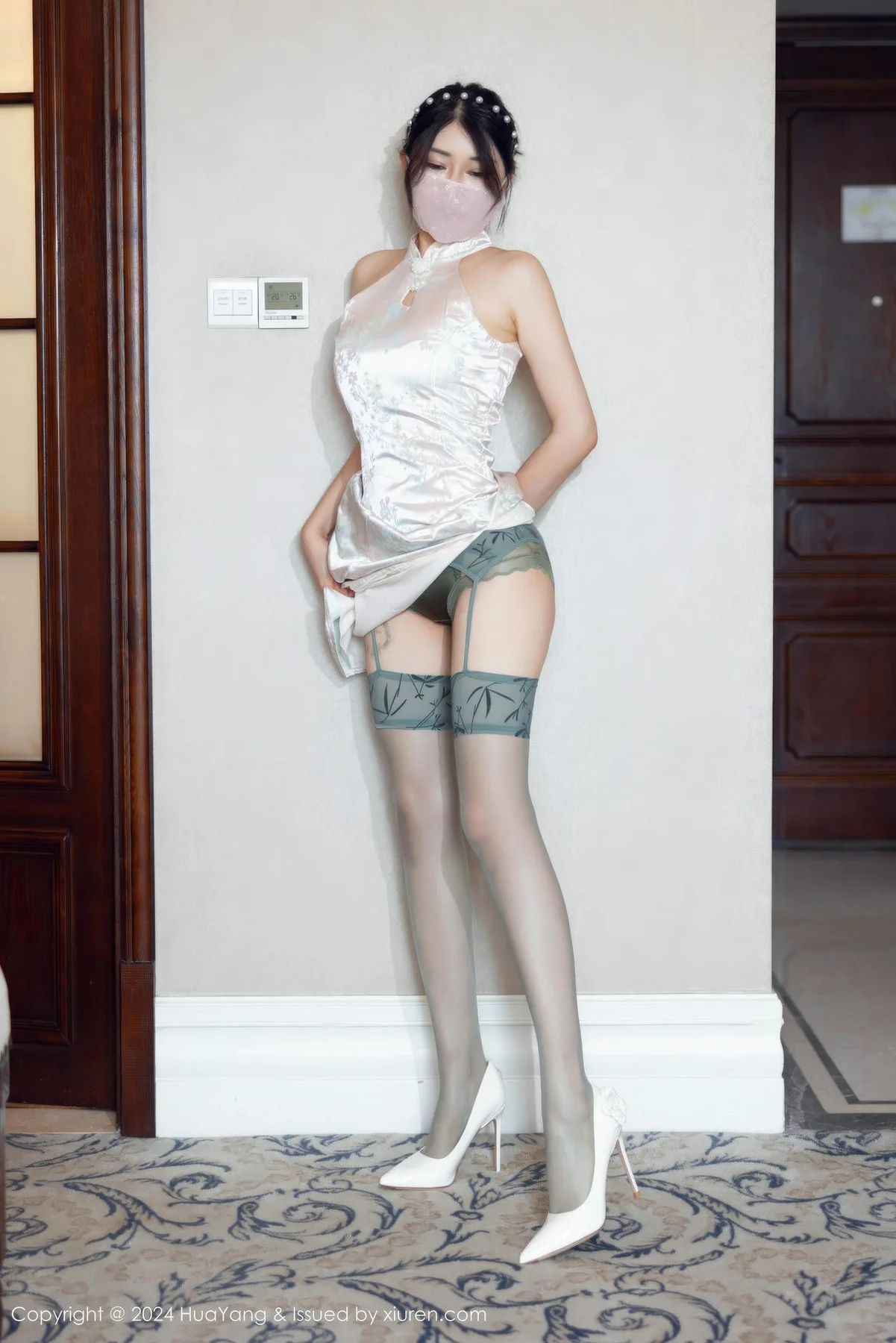 HuaYang 花漾show Vol.606 凯竹 蝴蝶乳贴透视 - 2