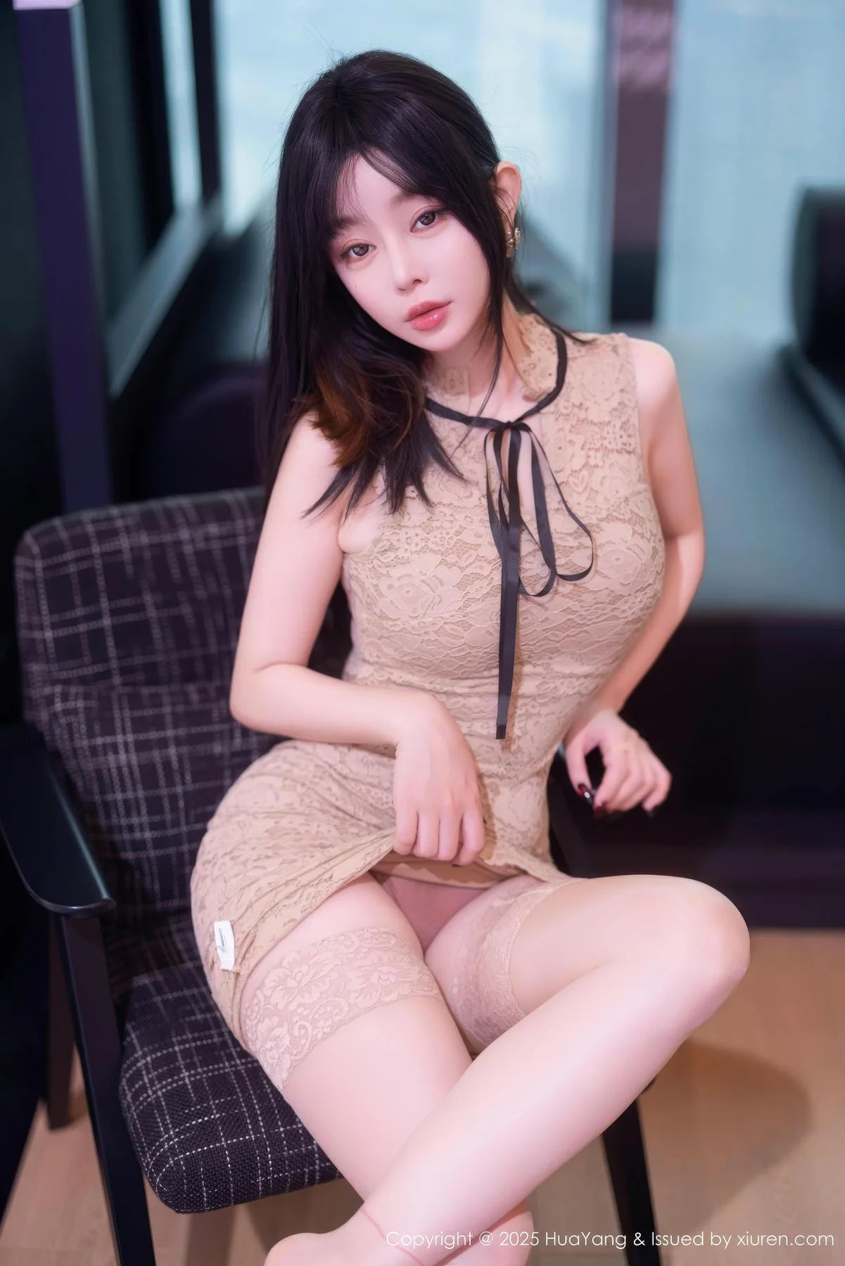 HuaYang 花漾show Vol.632 王雨纯 玉体翘臀美腿 - 5