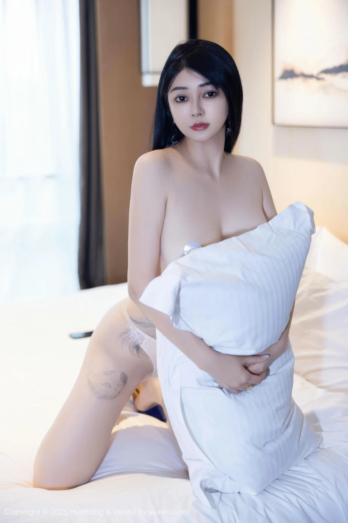 HuaYang 花漾show Vol.652 凯竹法师蓝色连衣裙 - 4