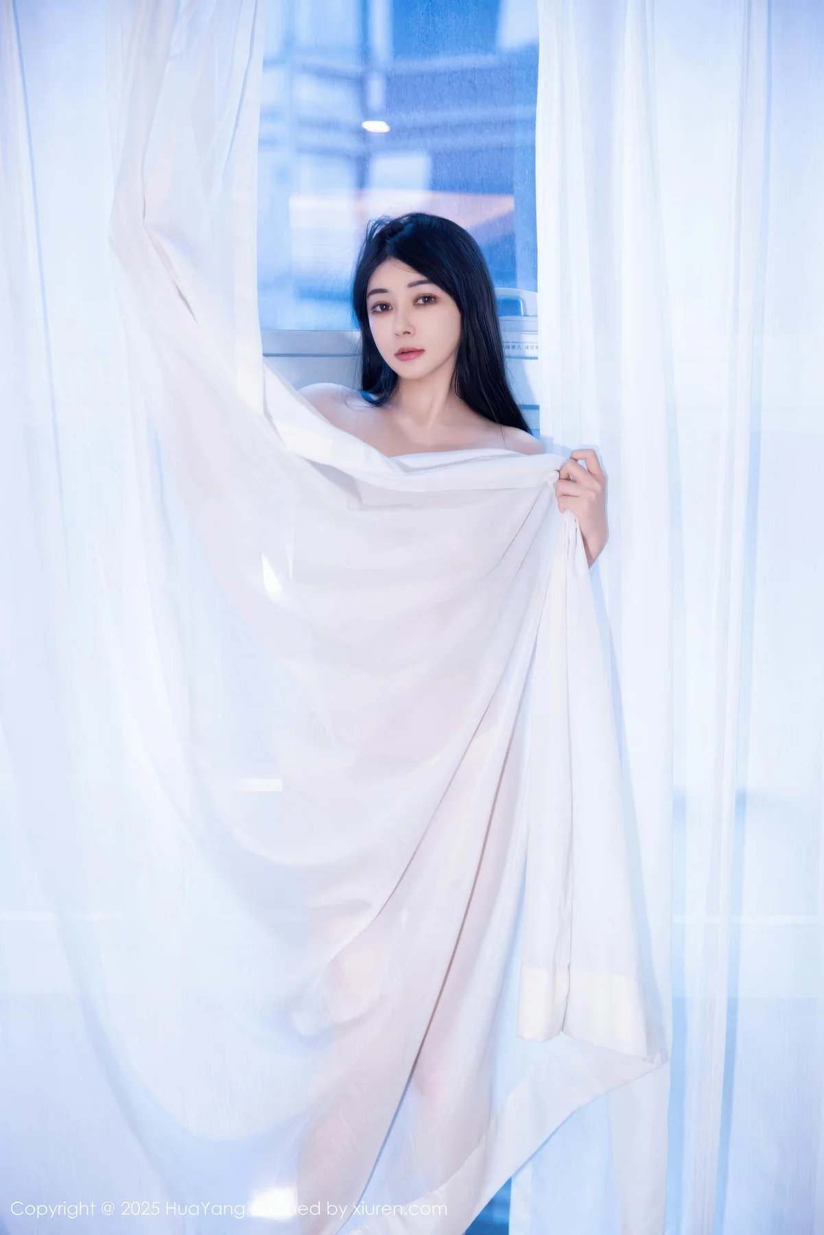 HuaYang 花漾show Vol.653 凯竹法师 白色连衣裙透视 - 9