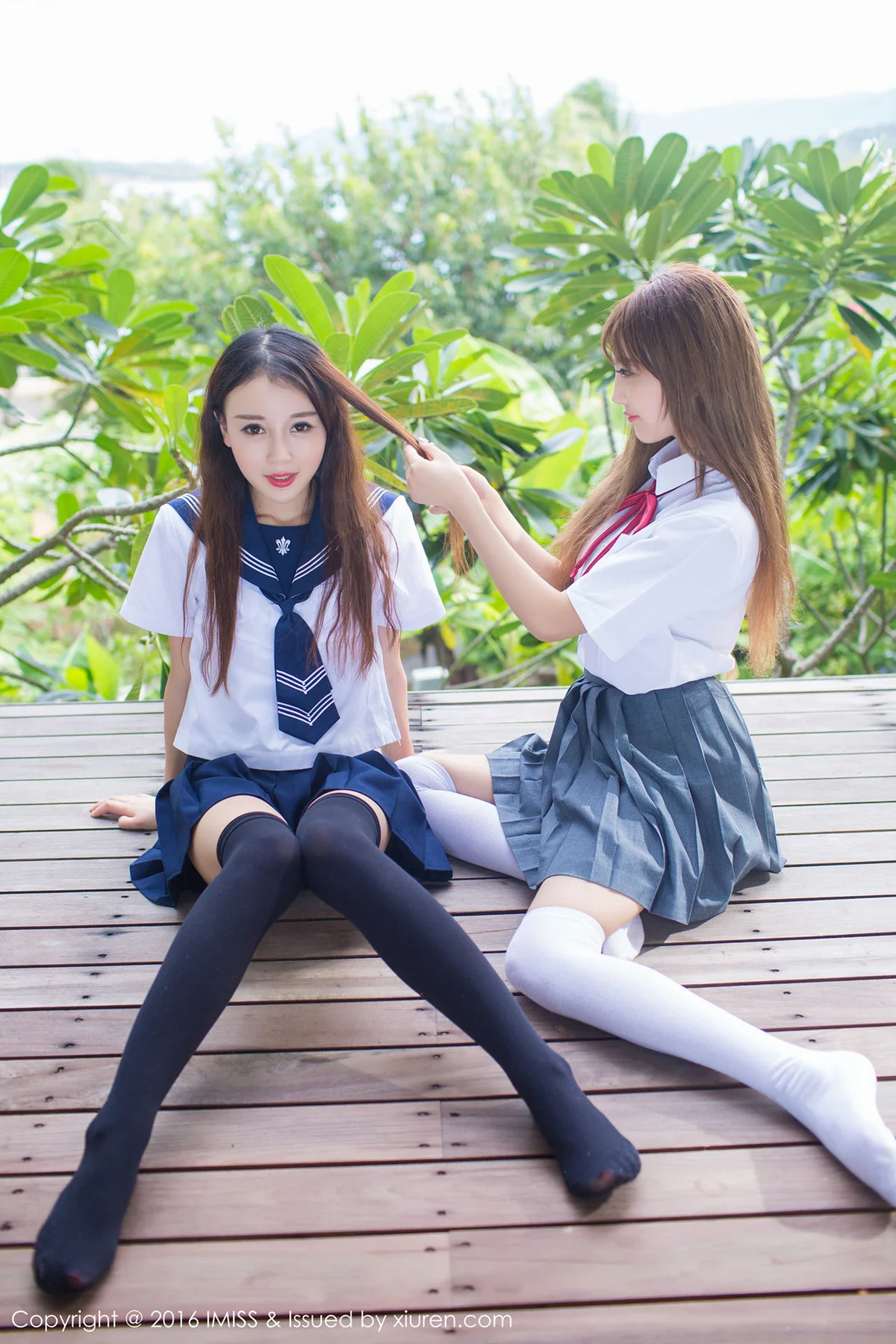 IMiss 爱蜜社 Vol.133 Modo 赵小米Kitty和sugar小甜心CC 合辑校园 - 6