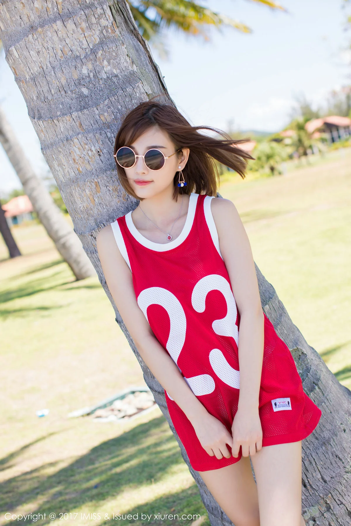 IMiss 爱蜜社 Vol.169 Modo 杨晨晨sugar 可爱沙滩短发美女 - 1