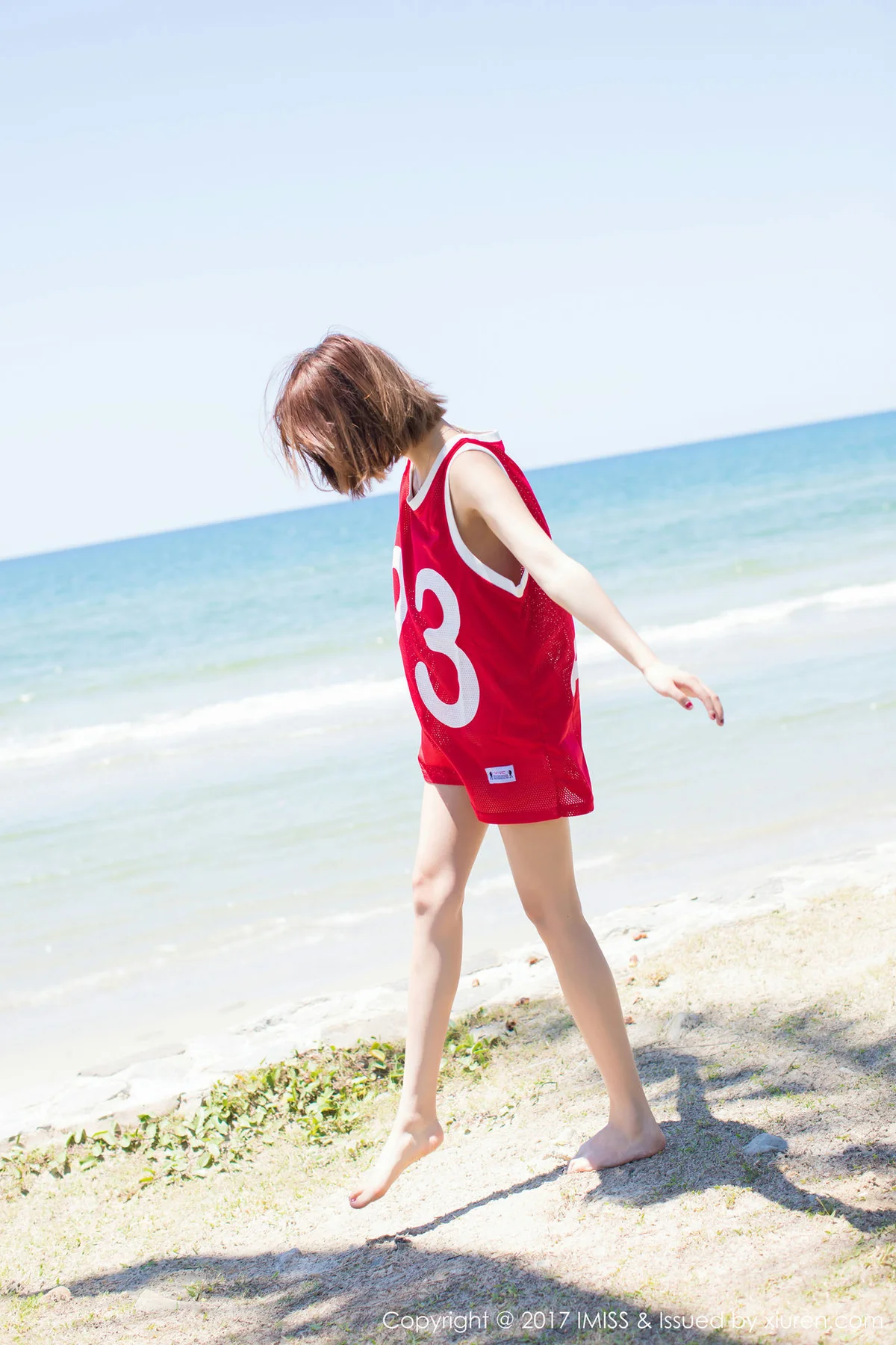 IMiss 爱蜜社 Vol.169 Modo 杨晨晨sugar 可爱沙滩短发美女 - 5