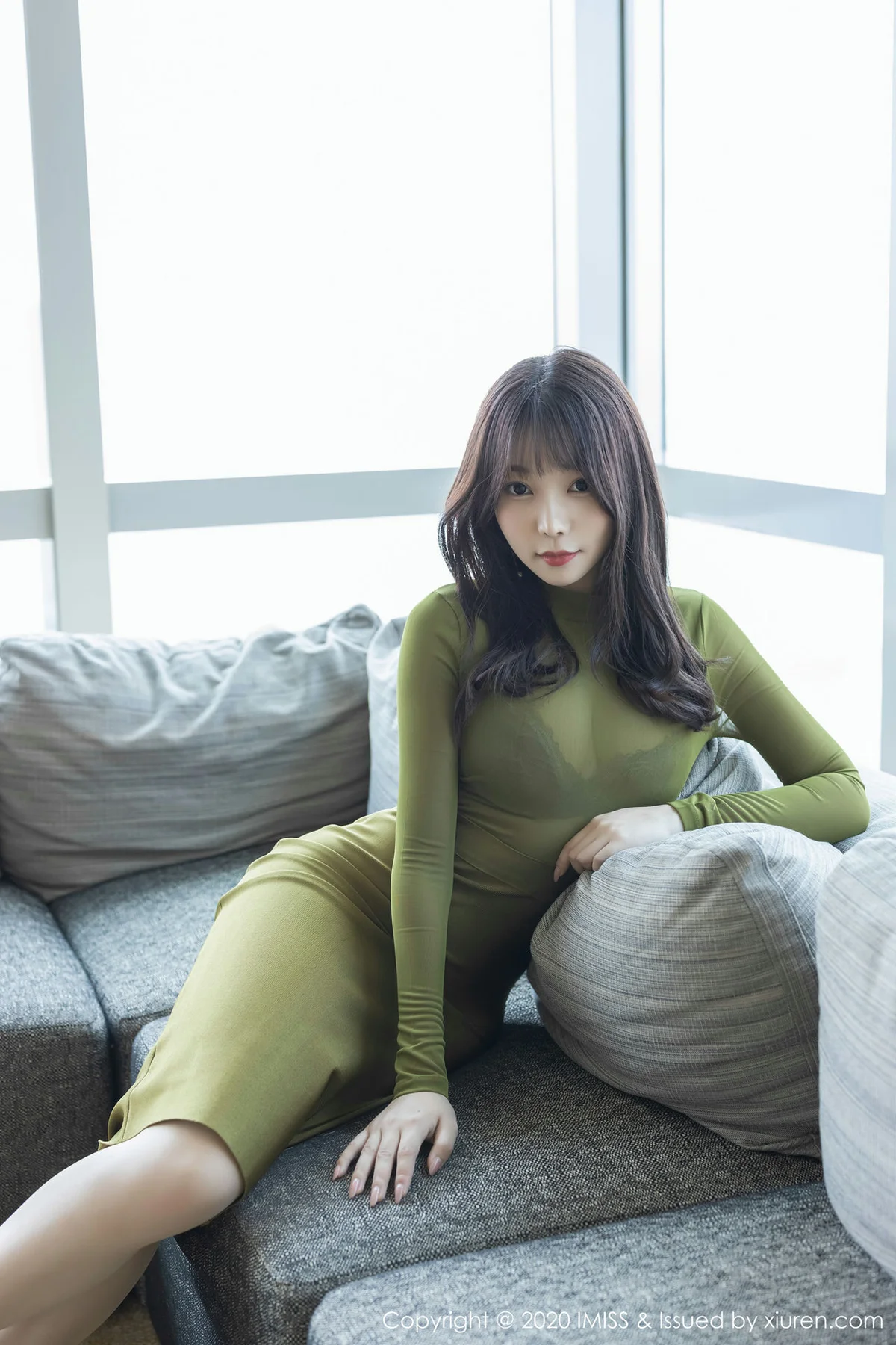 IMiss 爱蜜社 Vol.442 镂空内衣与朦胧丝袜 芝芝Booty性感写真 - 7