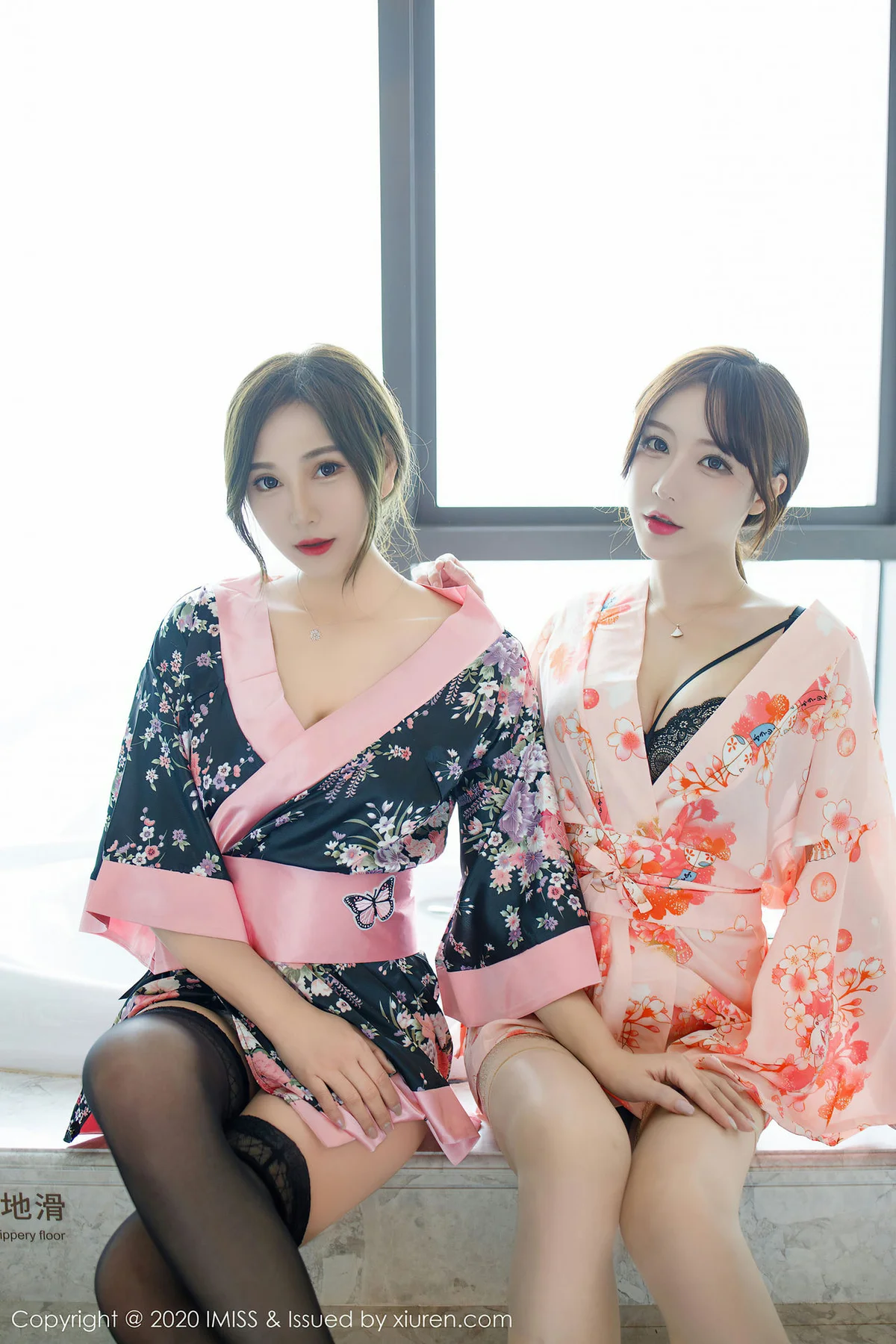 IMiss 爱蜜社 Vol.493 模特合辑 lavinia肉肉和lindalinda 性感丝袜 - 3