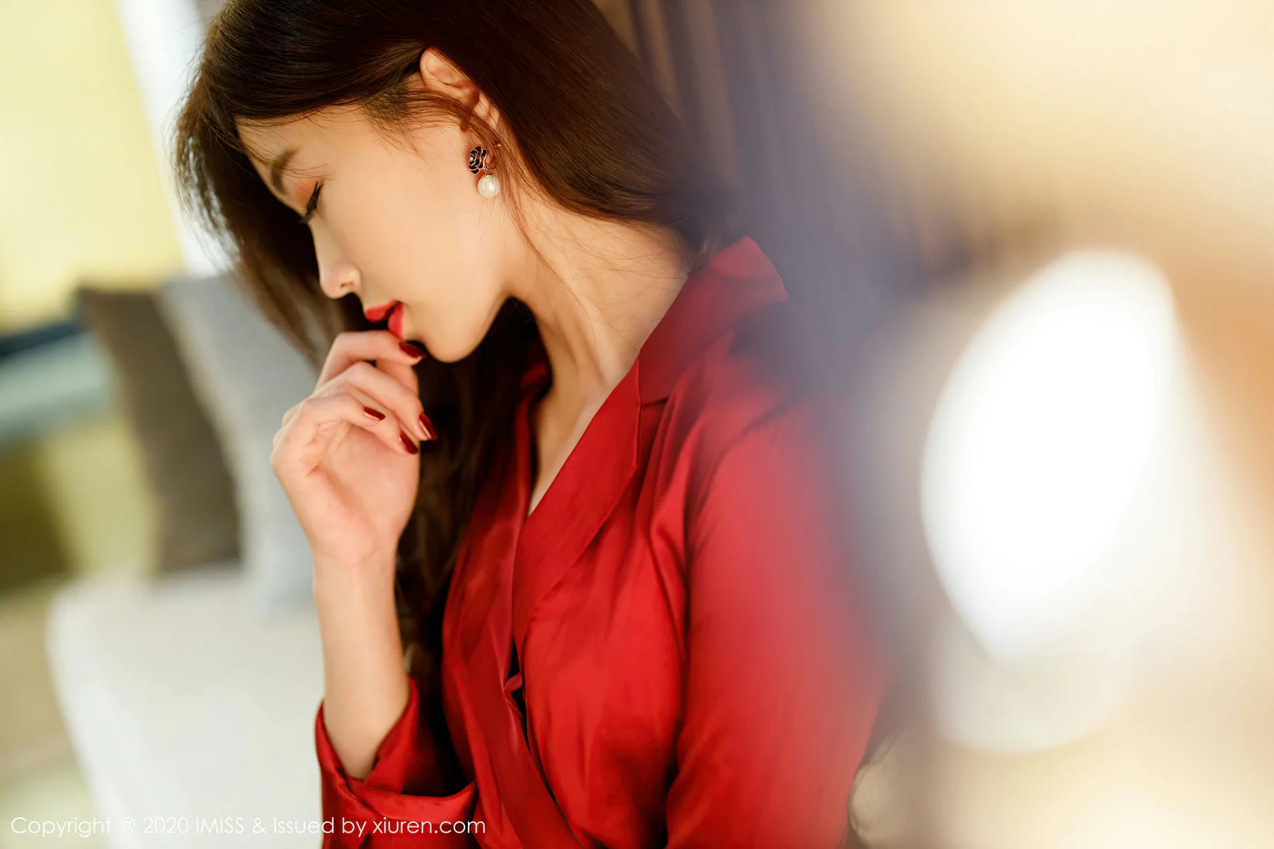 IMiss 爱蜜社 Vol.502 杨紫嫣cynthia 典雅礼裙魅惑丝袜 - 6