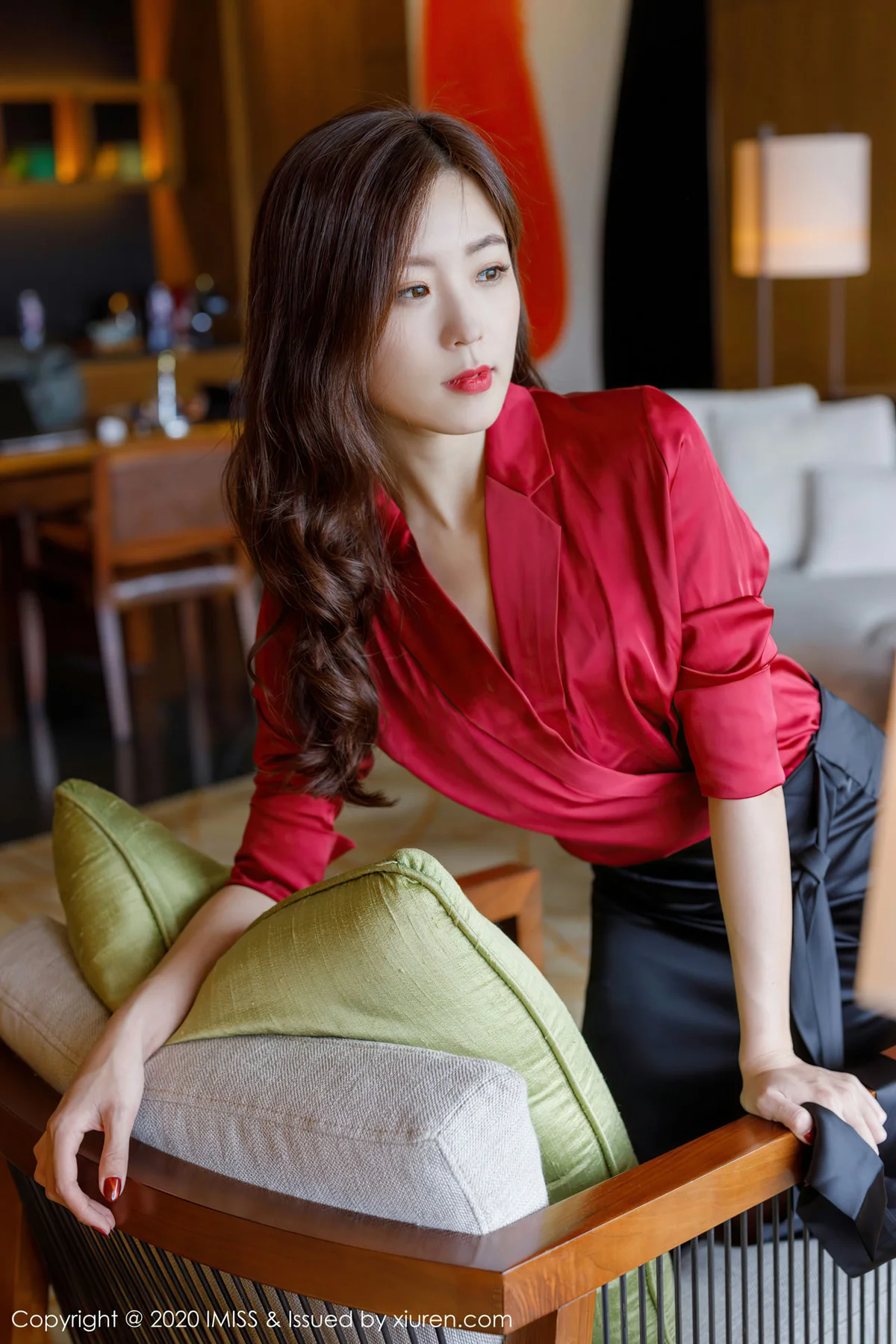 IMiss 爱蜜社 Vol.502 杨紫嫣cynthia 典雅礼裙魅惑丝袜 - 7