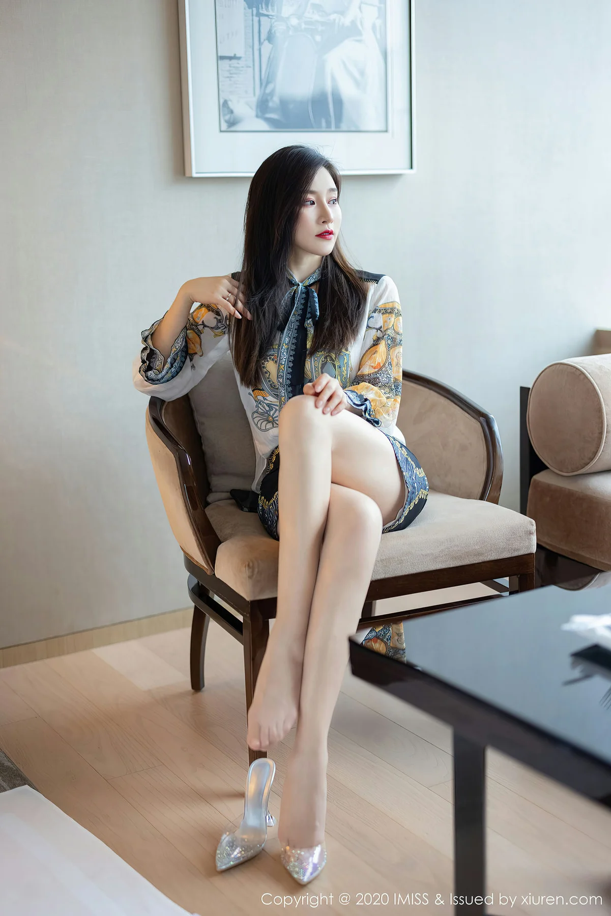 IMiss 爱蜜社 Vol.525 vanessa 丝袜美腿写真肤白如玉 - 1