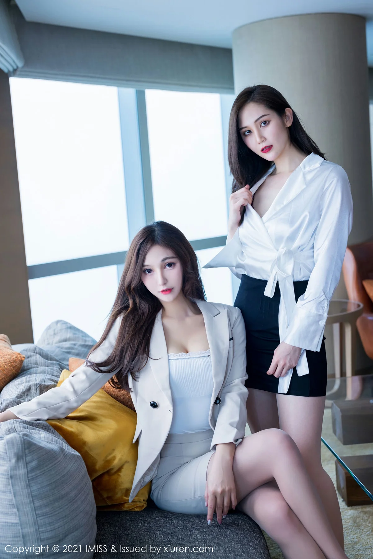 IMiss 爱蜜社 Vol.570 模特合集写真 Lavinia肉肉和SISY思 - 3