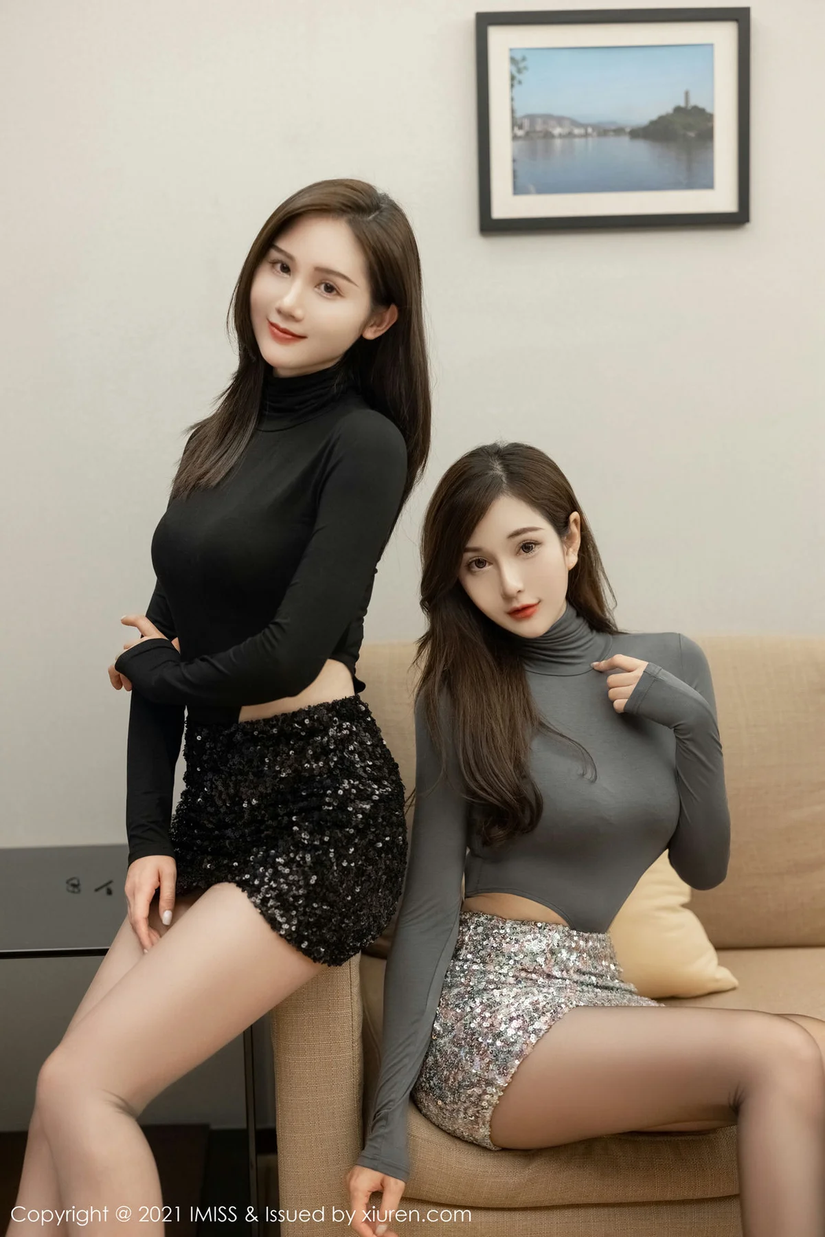 IMiss 爱蜜社 Vol.582 Lavinia肉肉和SISY思模特合集写真 - 3