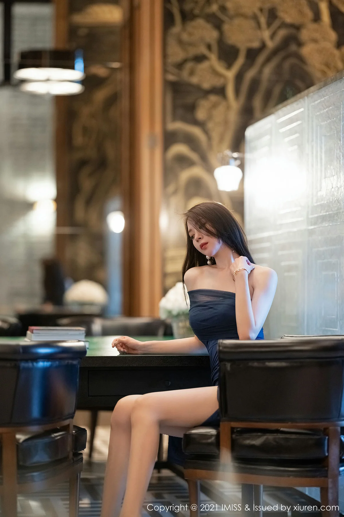 IMiss 爱蜜社 Vol.599 柔美丝足 梦心月 丝袜美腿写真2 - 7