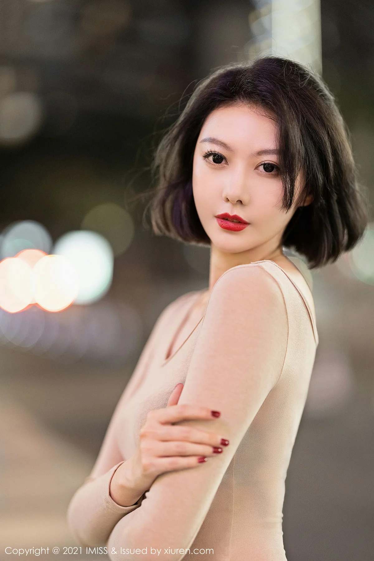 IMiss 爱蜜社 Vol.600 外拍牛仔  艺轩 气质美女写真2 - 3