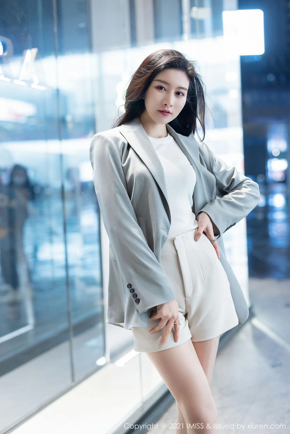 IMiss 爱蜜社 Vol.610  朦胧美腿 Vanessa 气质美女3 - 7