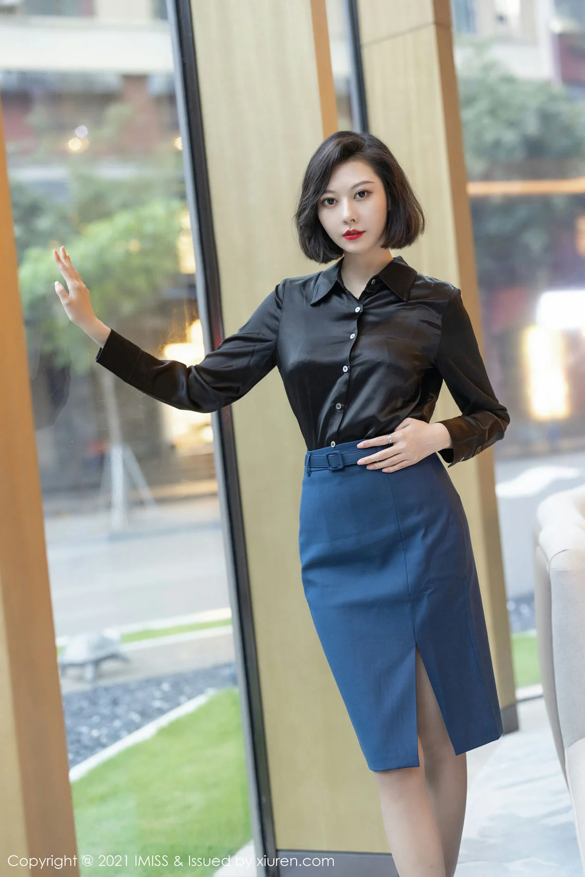 IMiss 爱蜜社 Vol.615 典雅OL 艺轩 性感写真 - 3