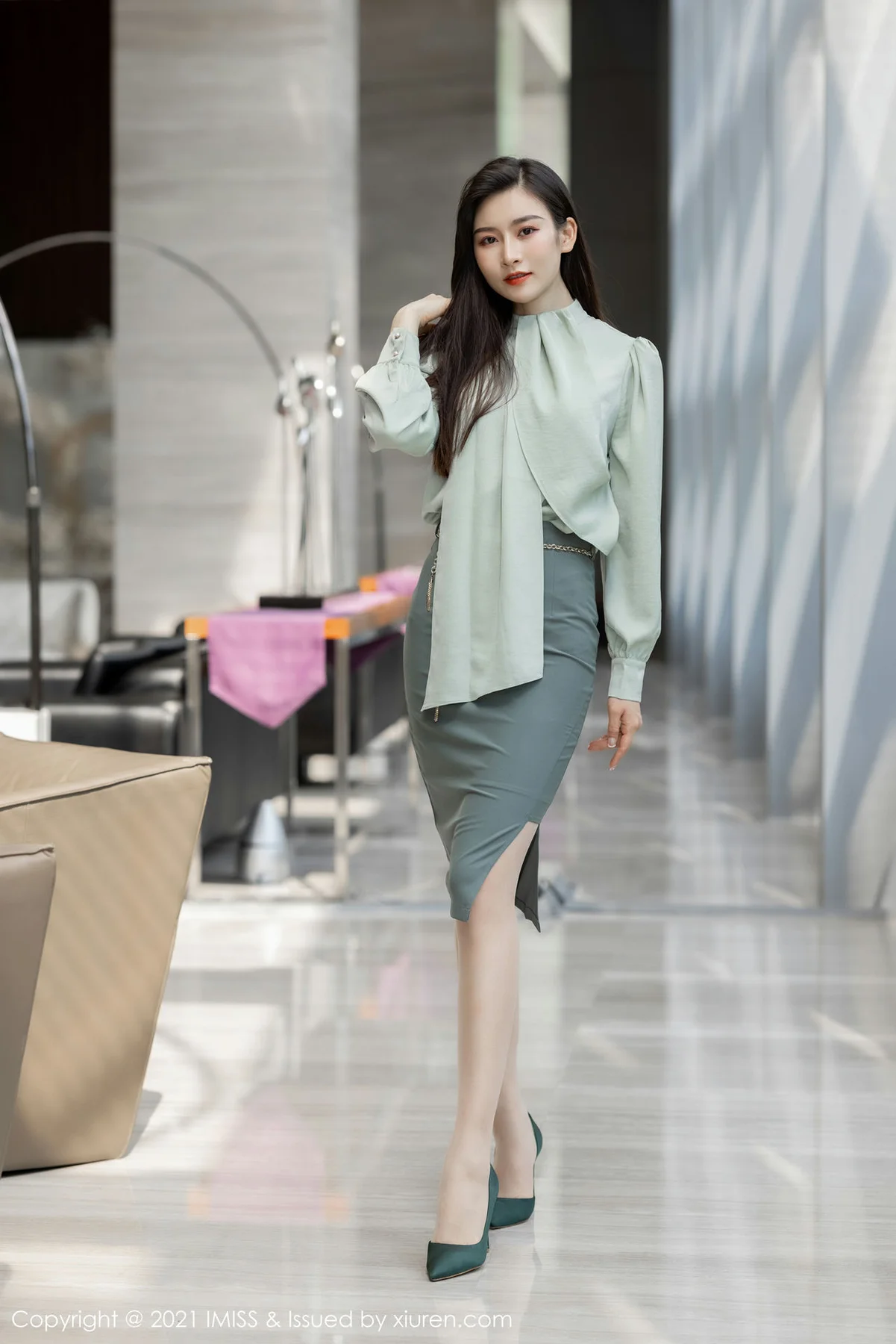 IMiss 爱蜜社 Vol.617 洁白如玉肌肤 Vanessa 性感写真3 - 8