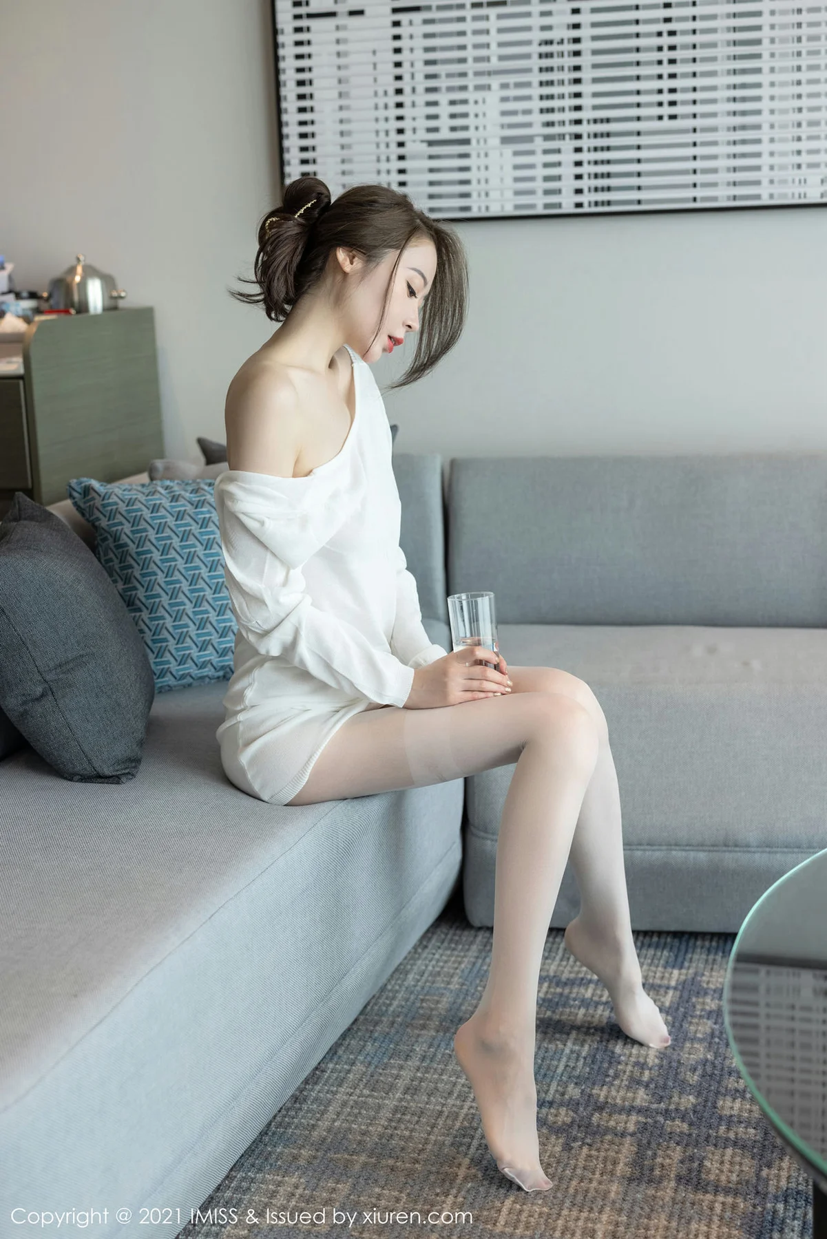 IMiss 爱蜜社 Vol.628 轻透白色上衣 梦心月 心愿旅拍写真2 - 4