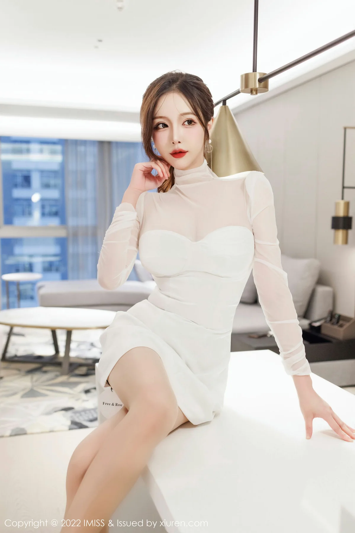 IMiss 爱蜜社 Vol.655 蕾丝连衣短裙 indaLinda 性感写真3 - 3