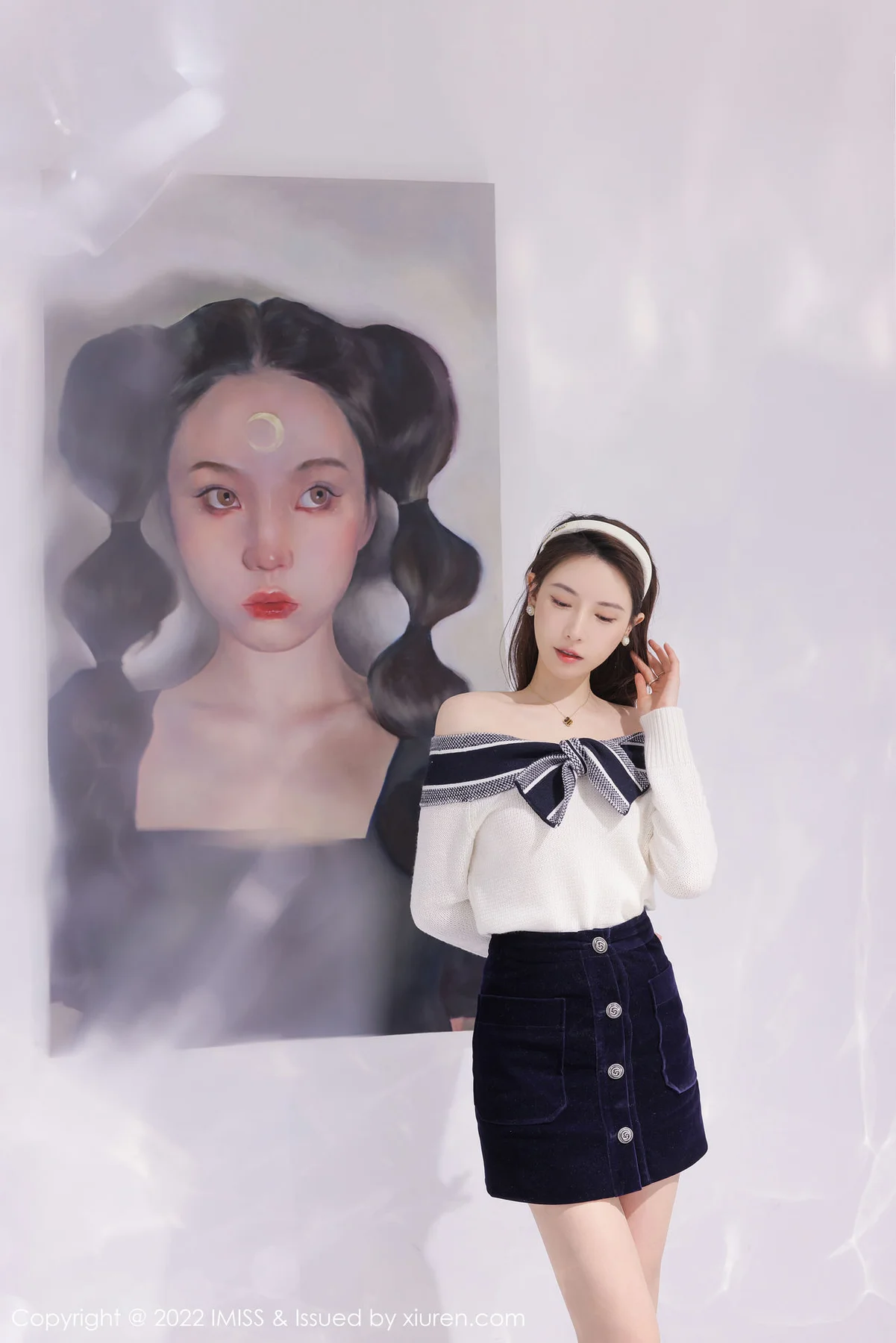 IMiss 爱蜜社 Vol.704 刘奕宁 制服画室 - 7