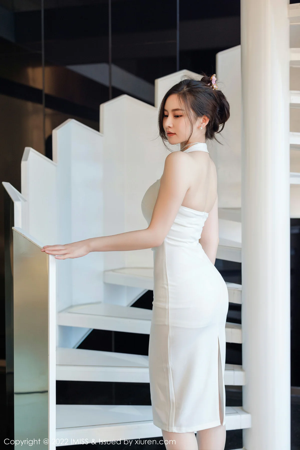 IMiss 爱蜜社 Vol.705 Vanessa 湿身白色内衣 - 5