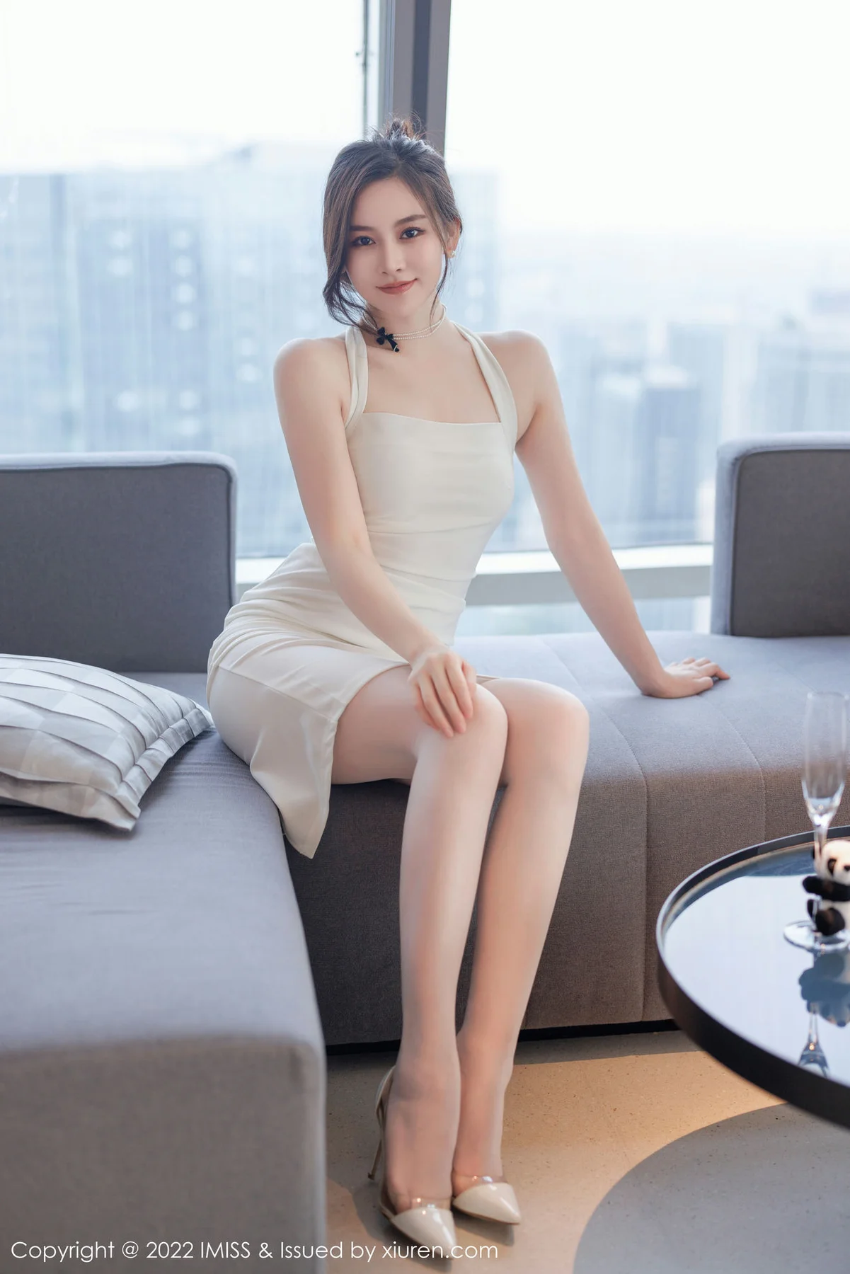 IMiss 爱蜜社 Vol.705 Vanessa 湿身白色内衣 - 9