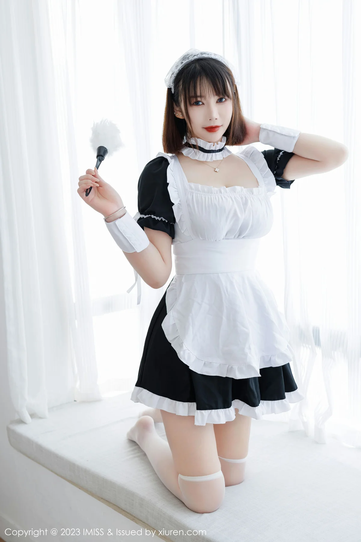 IMiss 爱蜜社 Vol.720 Evon陈赞之 黑白女仆最新性感写真 - 8