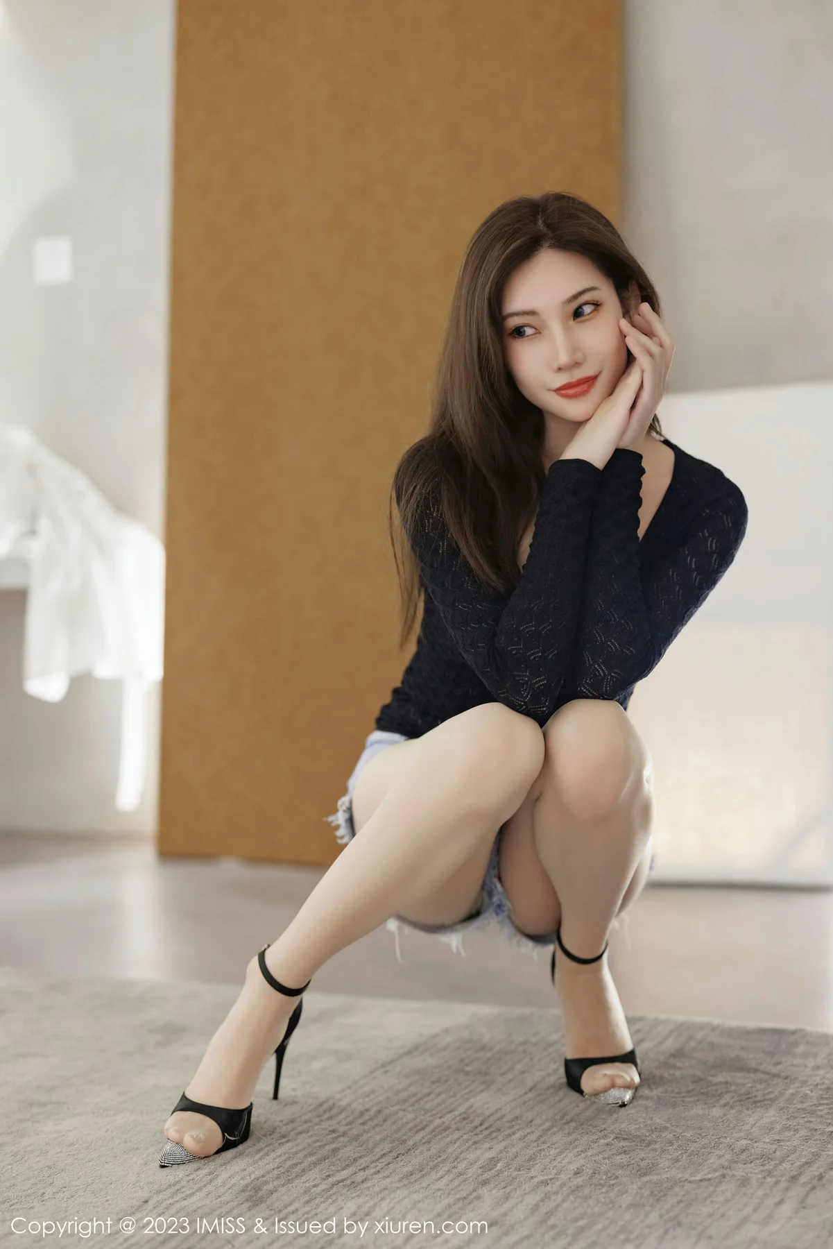 IMiss 爱蜜社 Vol.727 小狐狸Kathryn 白色蕾内衣性感写真3 - 4