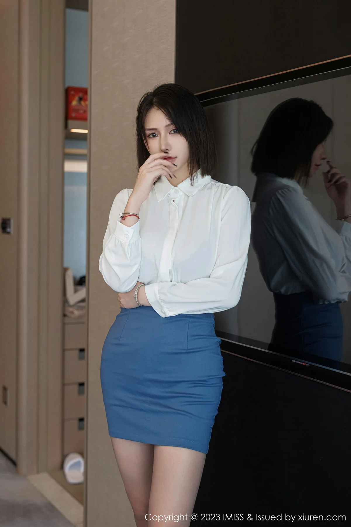 IMiss 爱蜜社 Vol.737 Evon陈赞之 黑色蕾丝内衣最新性感写真22 - 3