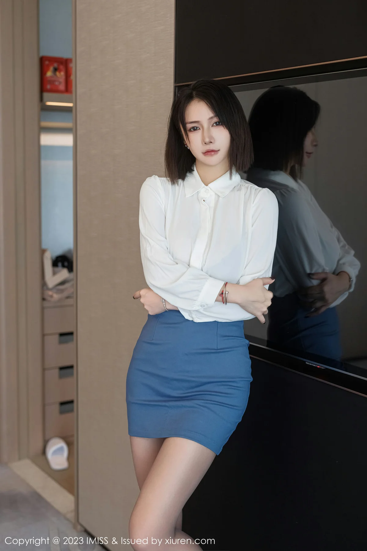 IMiss 爱蜜社 Vol.737 Evon陈赞之 黑色蕾丝内衣最新性感写真22 - 4